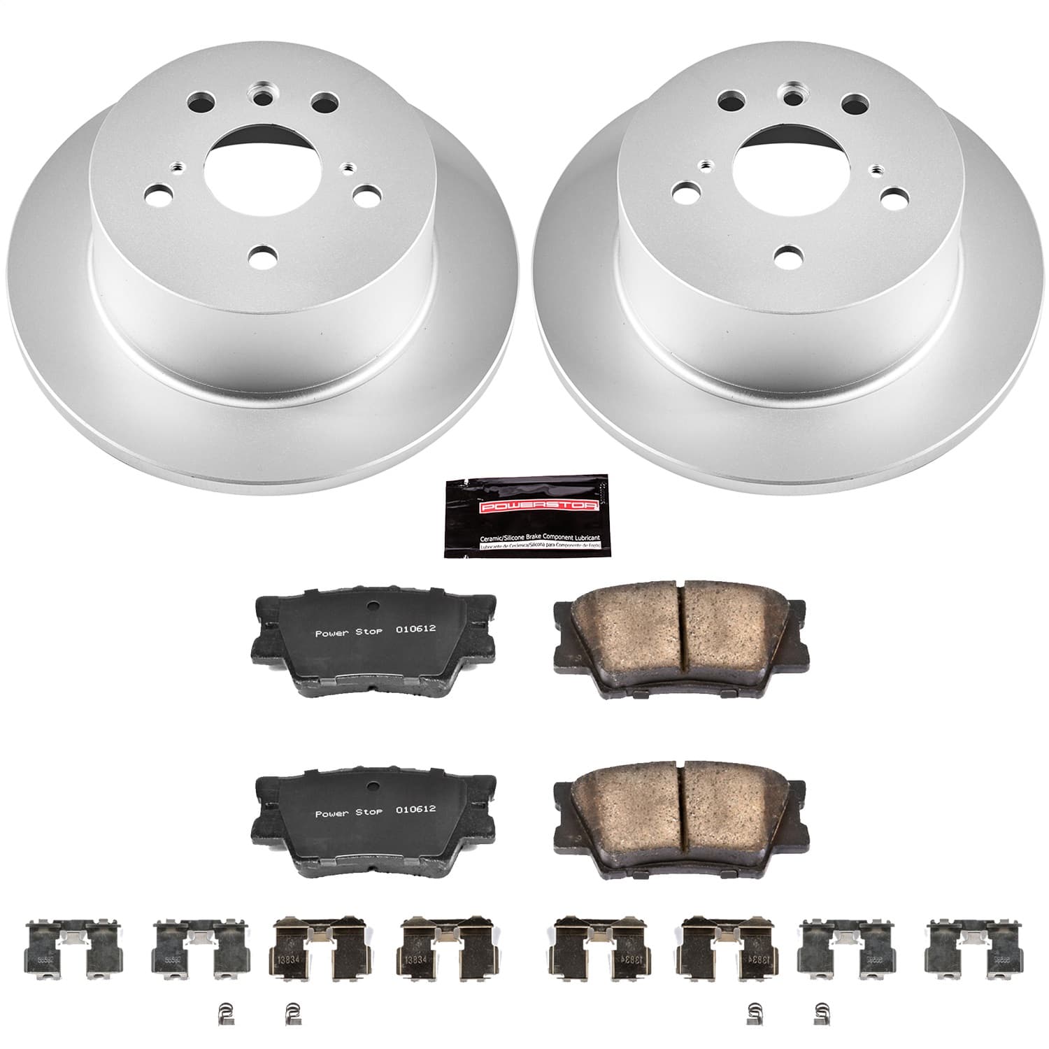 Power Stop - CRK6520 - Rear - Disc Brake Pad and Rotor Kit image 1