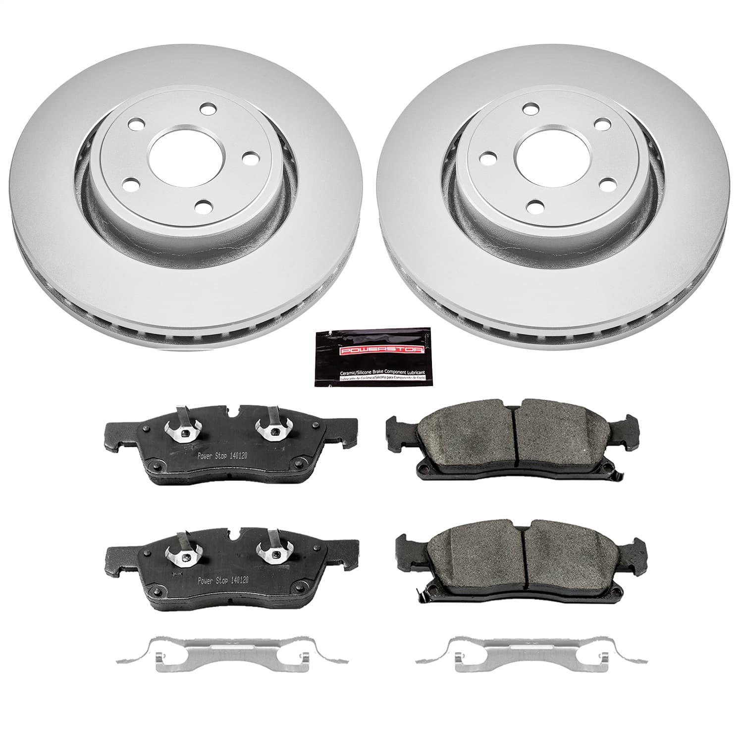 Power Stop - CRK6536 - Front - Disc Brake Pad and Rotor Kit image 1