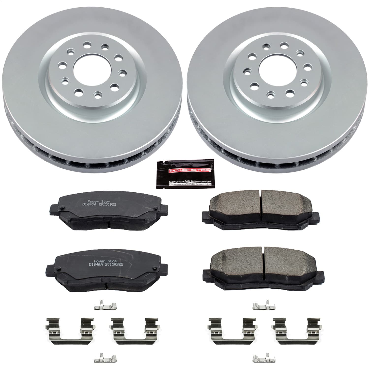 Power Stop - CRK6538 - Front - Disc Brake Pad and Rotor Kit image 1