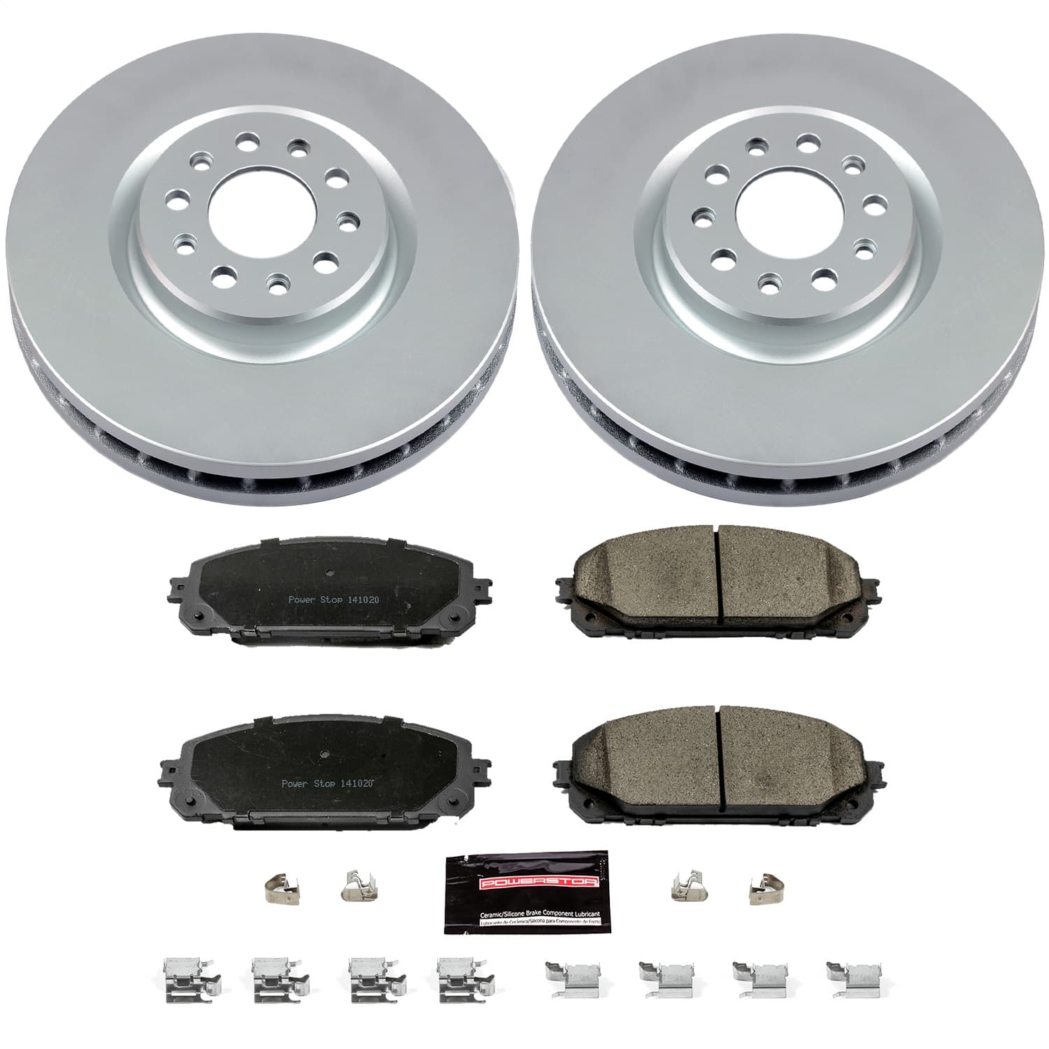 Power Stop - CRK6540 - Front - Disc Brake Pad and Rotor Kit image 1