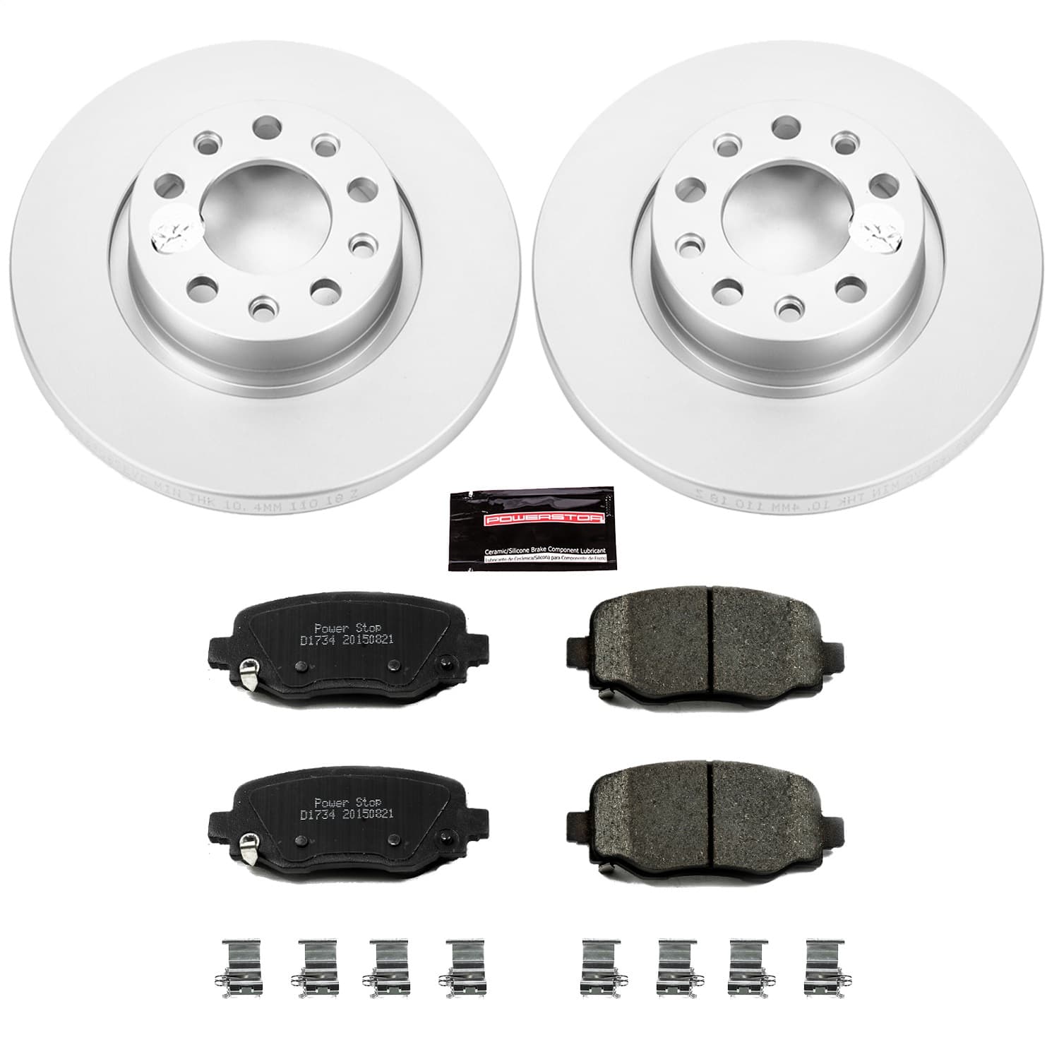 Power Stop - CRK6543 - Rear - Disc Brake Pad and Rotor Kit image 1