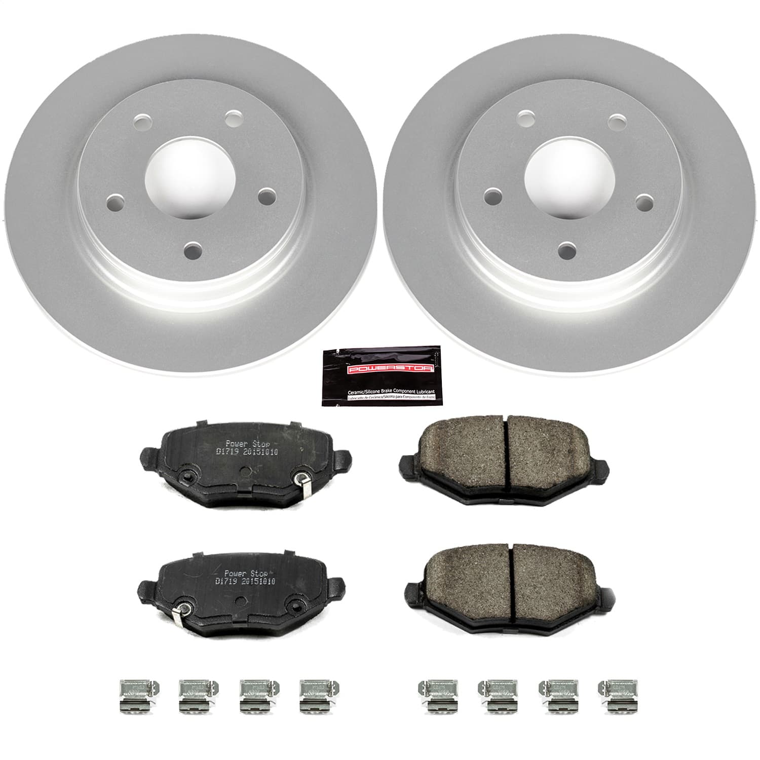 Power Stop - CRK6544 - Rear - Disc Brake Pad and Rotor Kit image 1