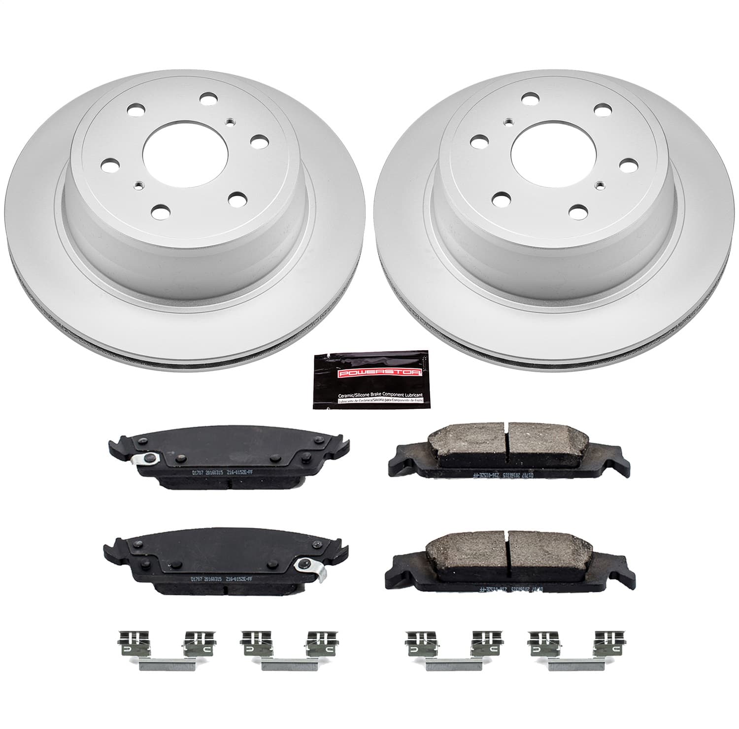 Power Stop - CRK6562 - Rear - Disc Brake Pad and Rotor Kit image 1