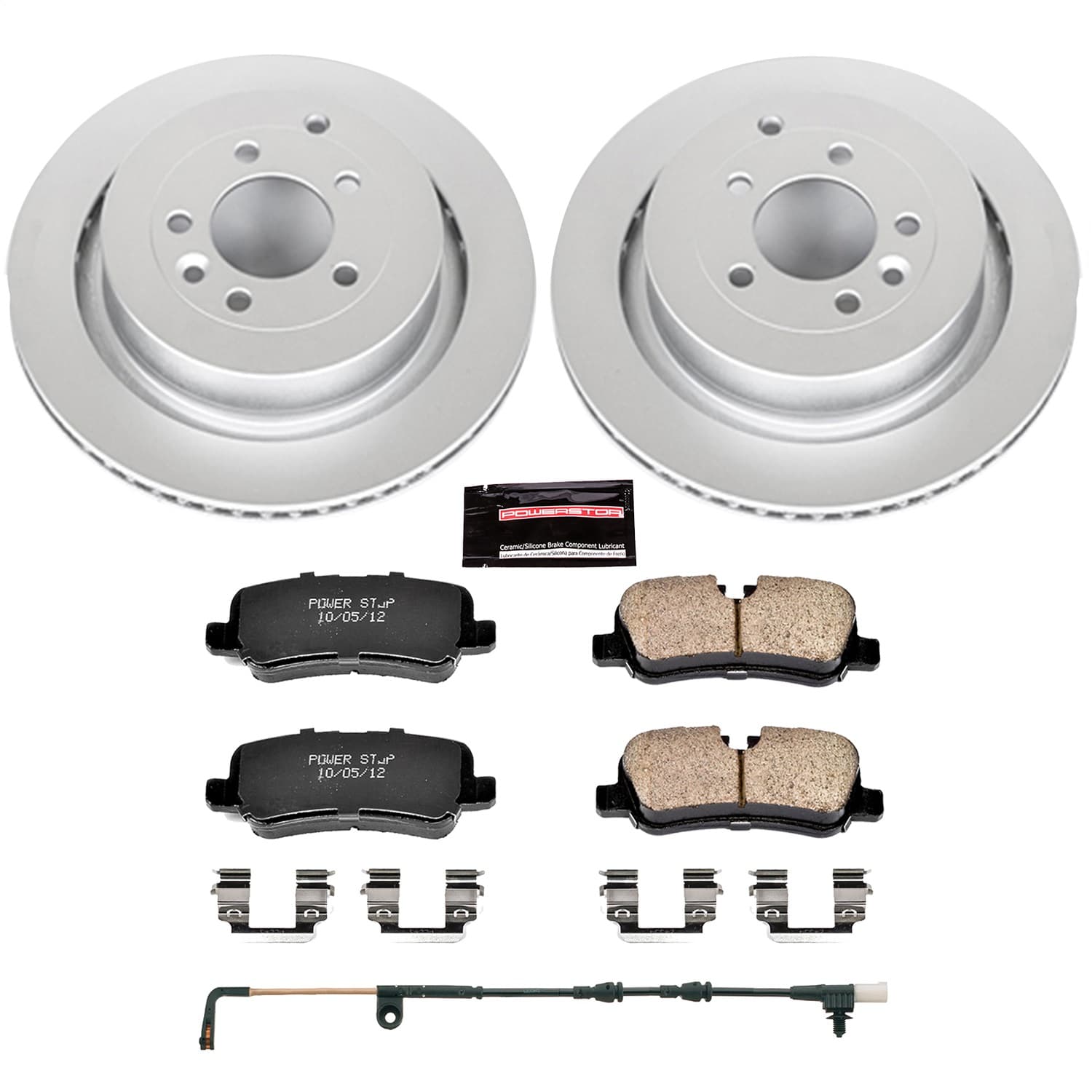 Power Stop - CRK6564 - Rear - Disc Brake Pad and Rotor Kit image 1