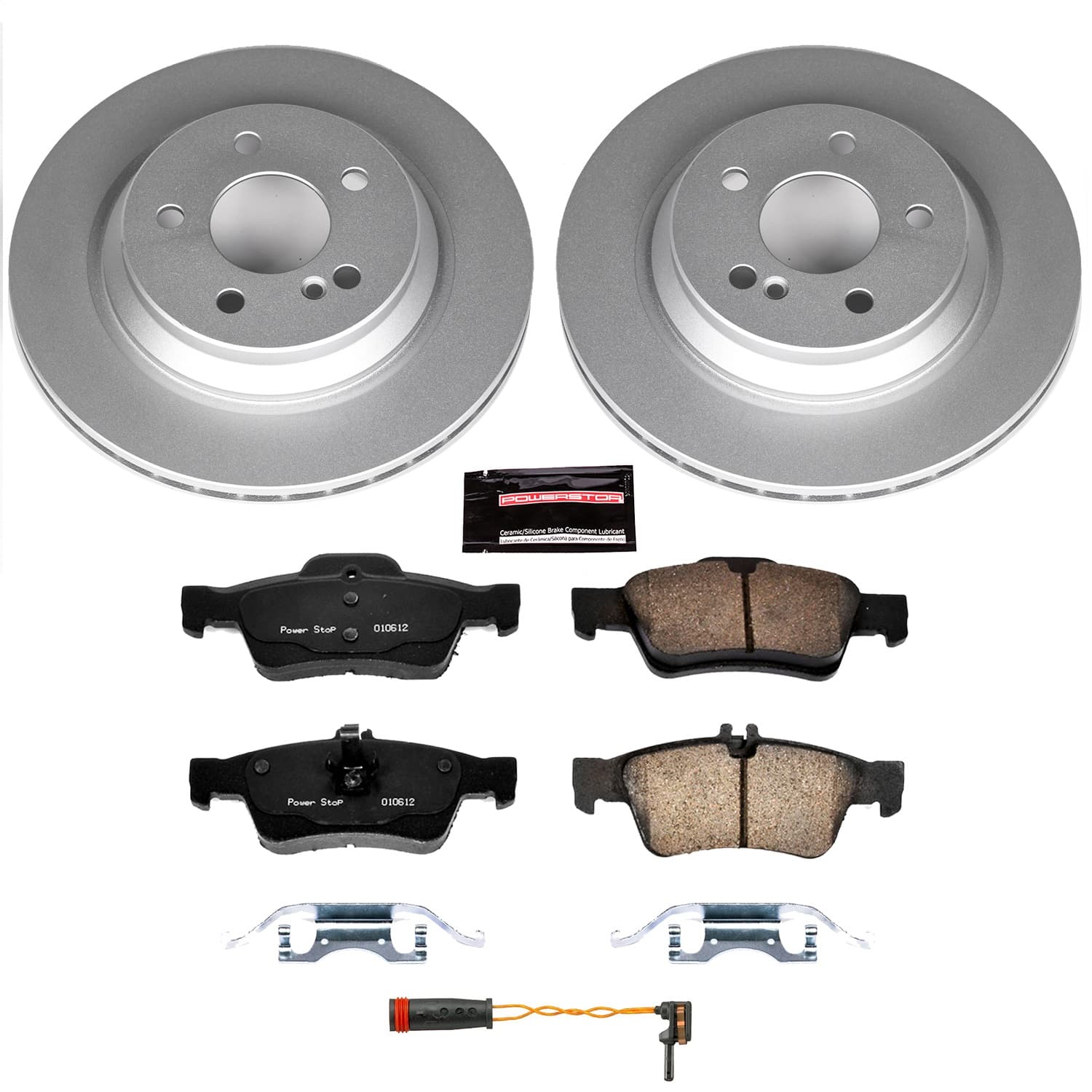 Power Stop - CRK6567 - Rear - Disc Brake Pad and Rotor Kit image 1