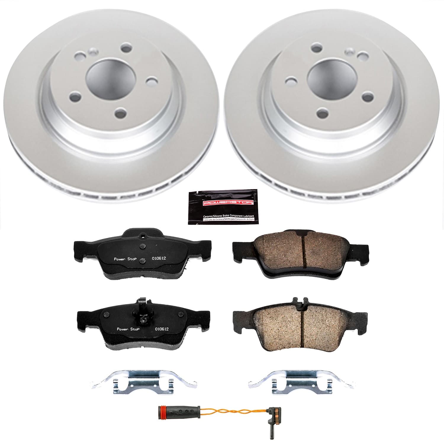 Power Stop - CRK6569 - Rear - Disc Brake Pad and Rotor Kit image 1