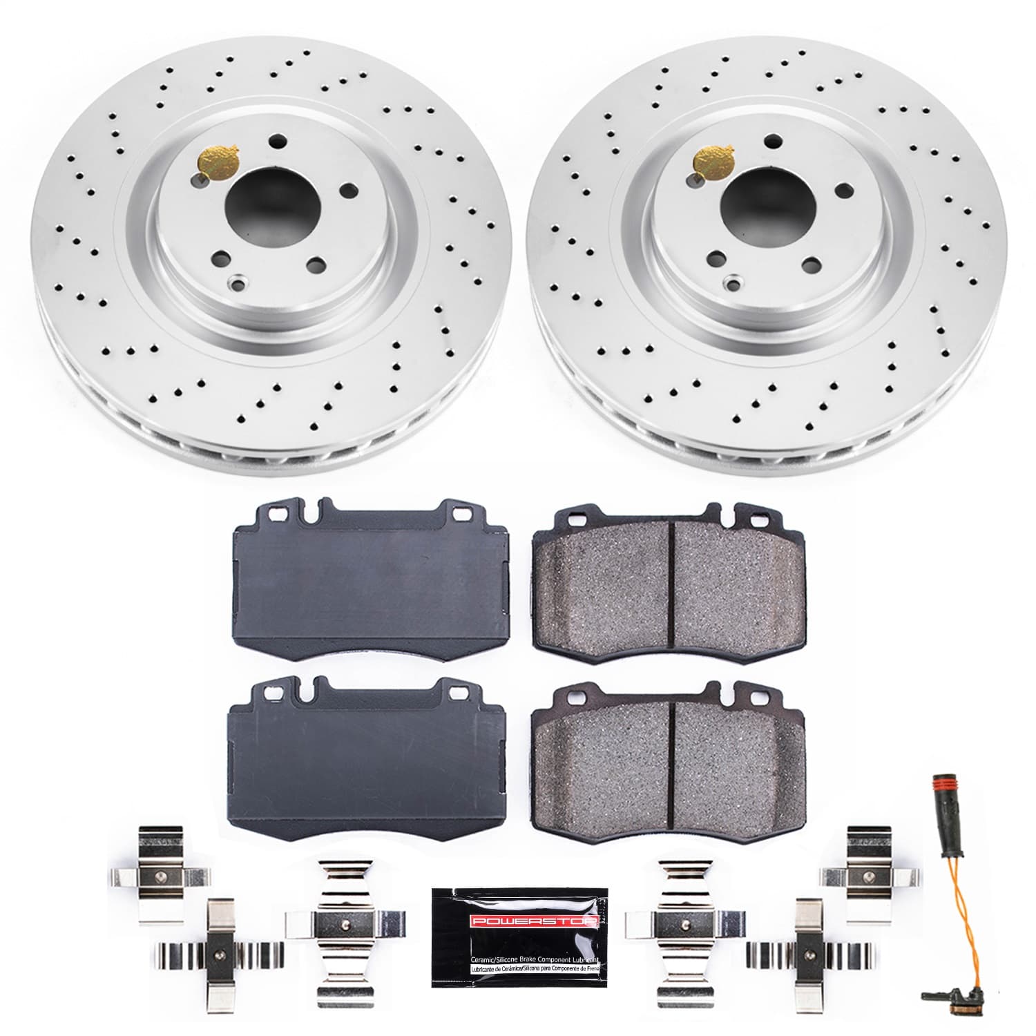 Power Stop - CRK6585 - Front - Disc Brake Pad and Rotor Kit image 1