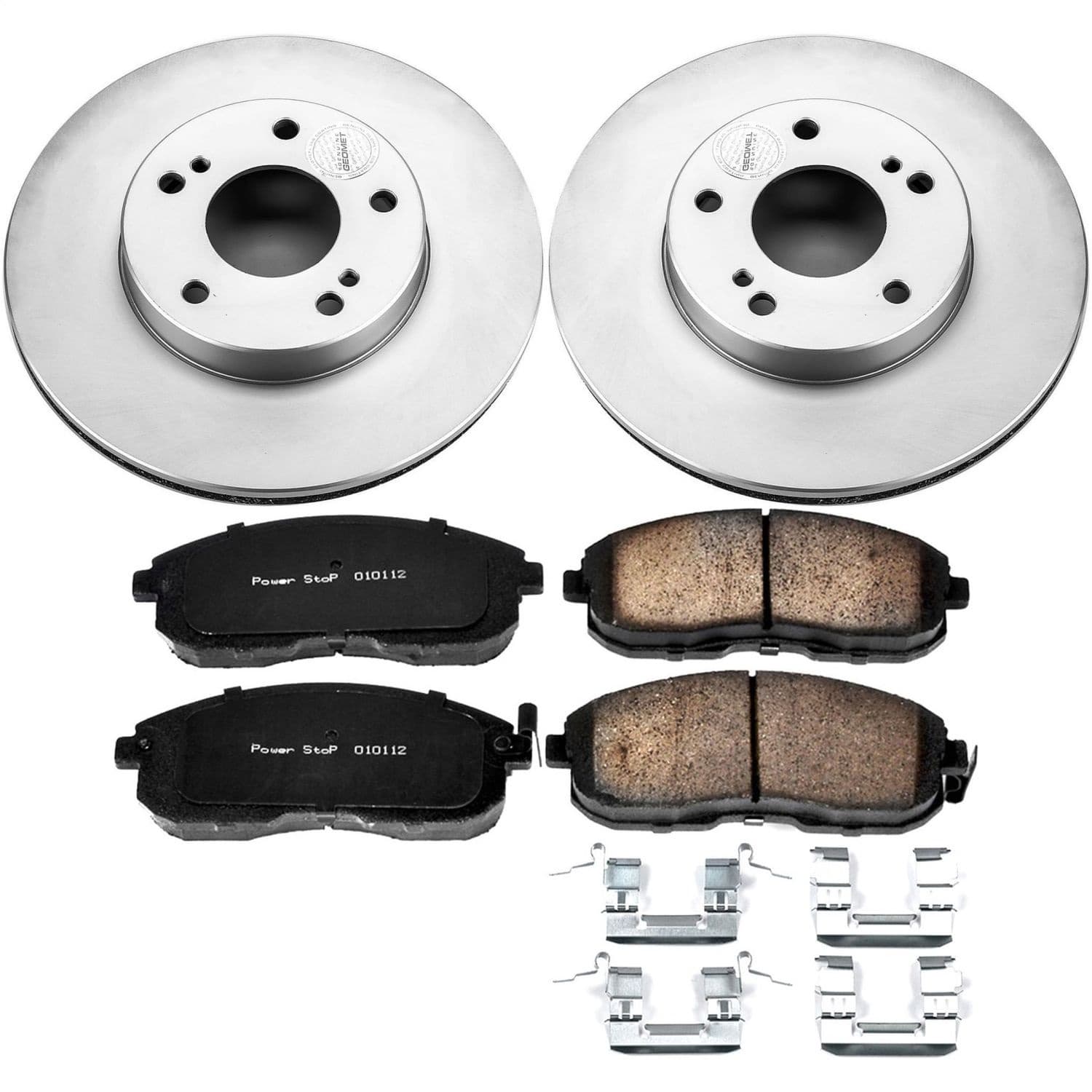 Power Stop - CRK660 - Front - Disc Brake Pad and Rotor Kit image 1
