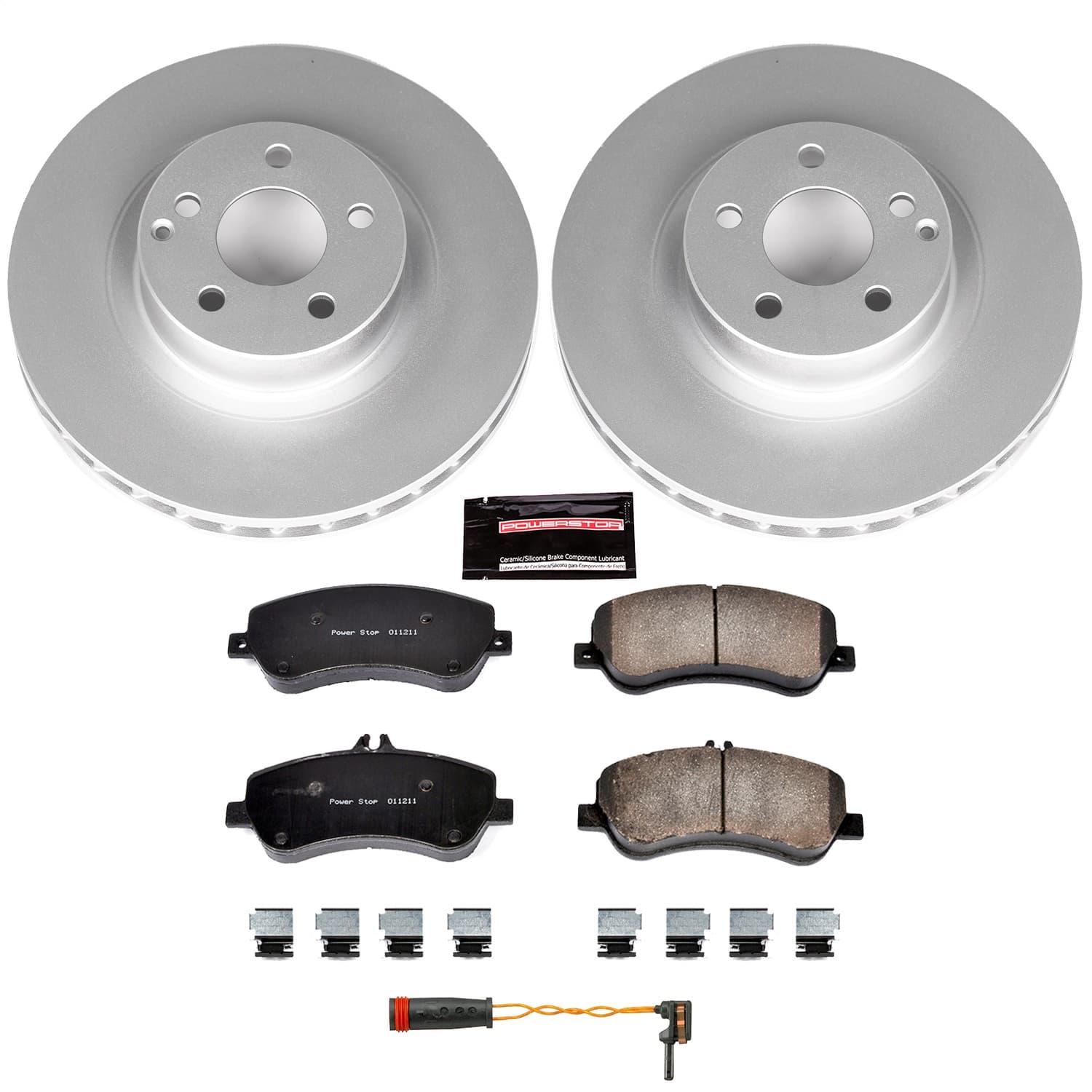 Power Stop - CRK6603 - Front - Disc Brake Pad and Rotor Kit image 1