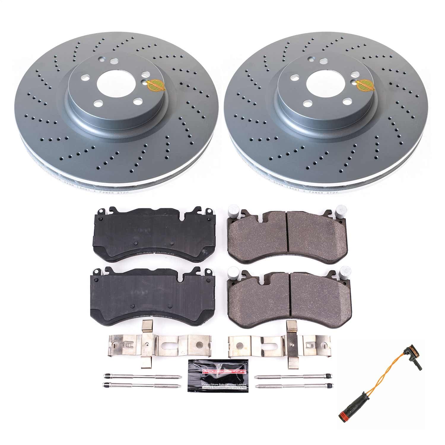 Power Stop - CRK6635 - Front - Disc Brake Pad and Rotor Kit image 1