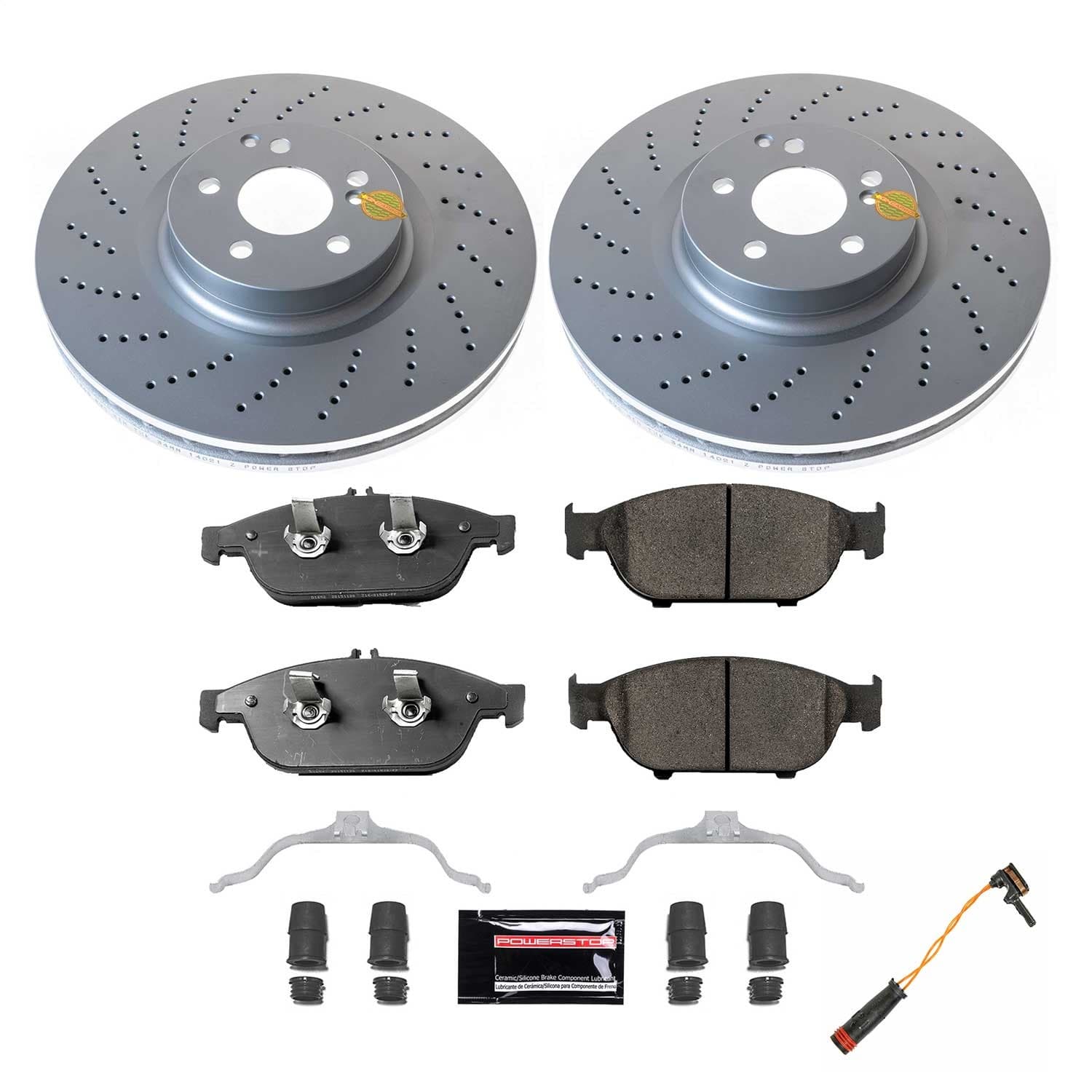 Power Stop - CRK6637 - Front - Disc Brake Pad and Rotor Kit image 1