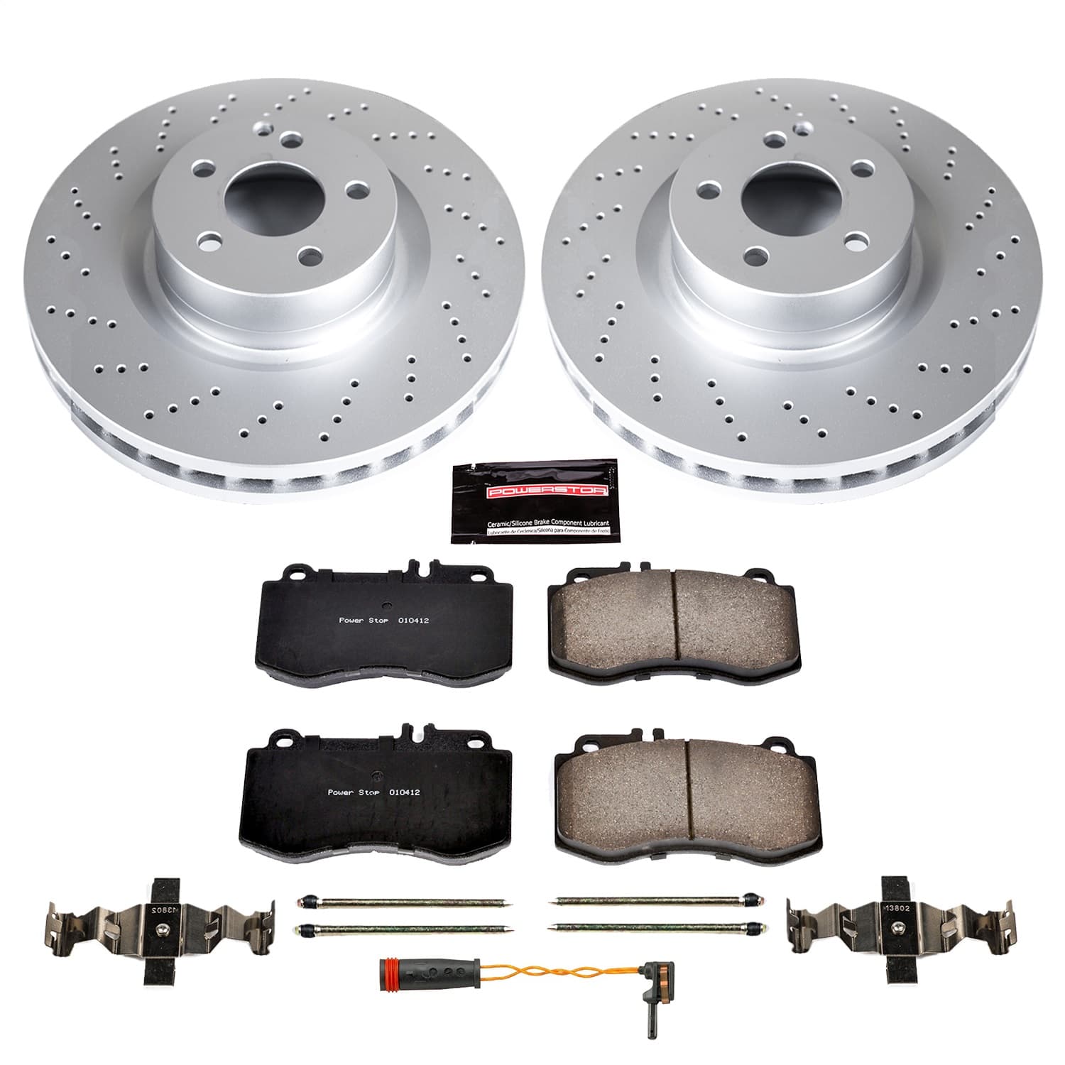 Power Stop - CRK6640 - Front - Disc Brake Pad and Rotor Kit image 1
