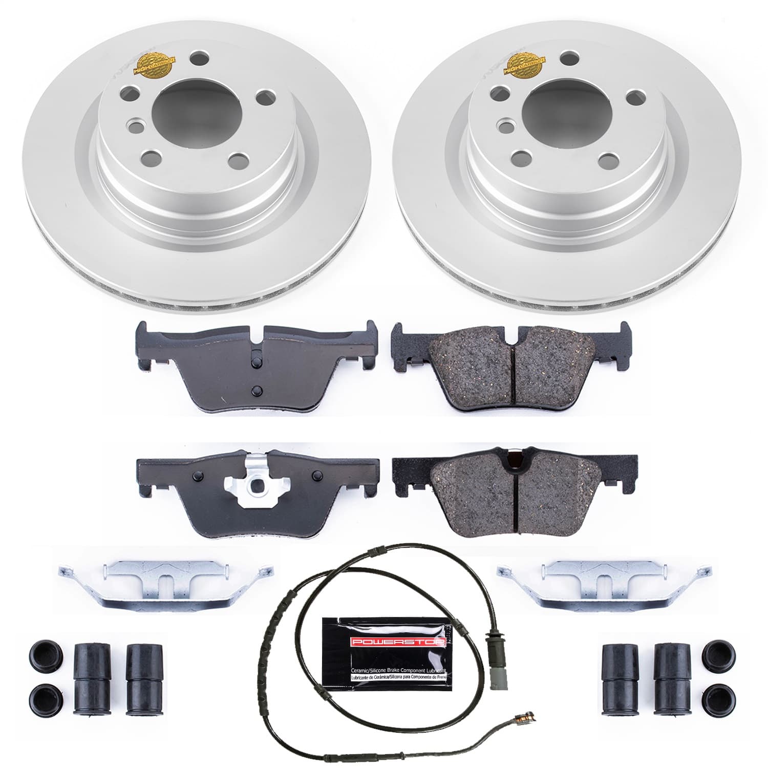 Power Stop - CRK6656 - Rear - Disc Brake Pad and Rotor Kit image 1