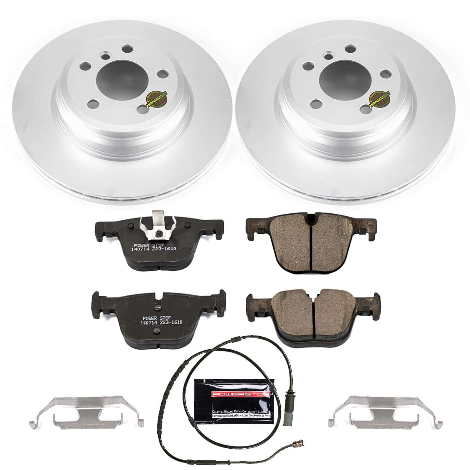 Power Stop - CRK6667 - Rear - Disc Brake Pad and Rotor Kit image 1