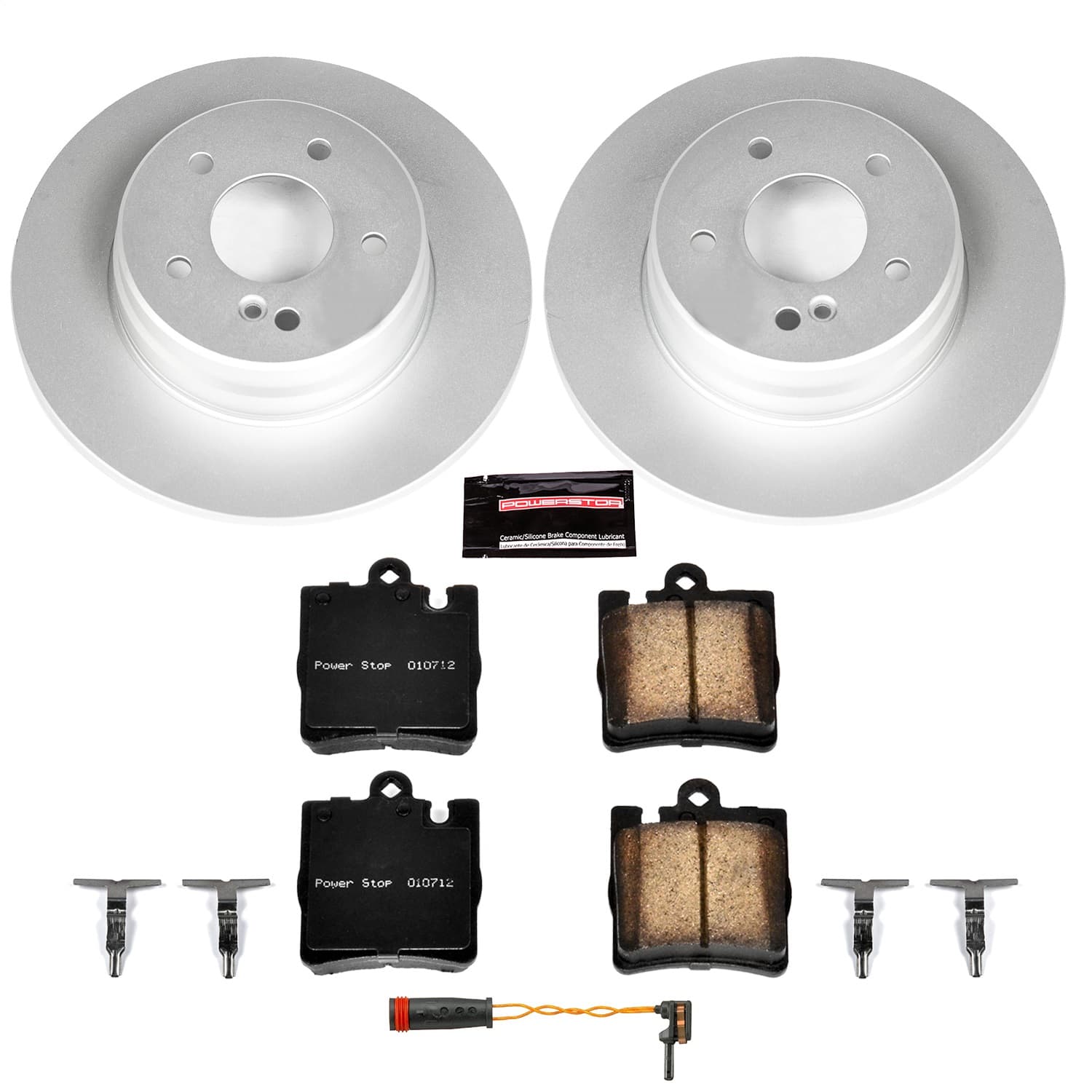Power Stop - CRK6698 - Rear - Disc Brake Pad and Rotor Kit image 1