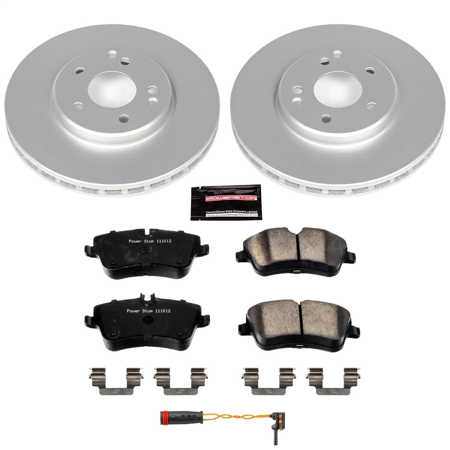 Power Stop - CRK6702 - Front - Disc Brake Pad and Rotor Kit image 1