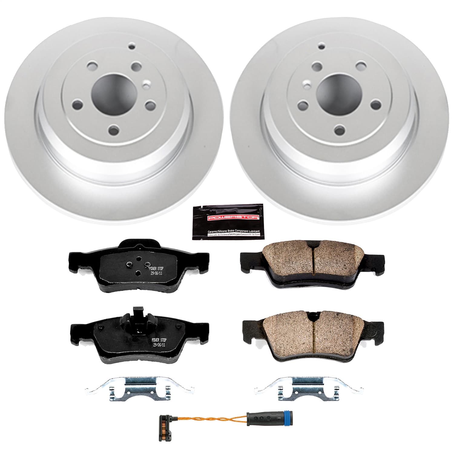 Power Stop - CRK6712 - Rear - Disc Brake Pad and Rotor Kit image 1