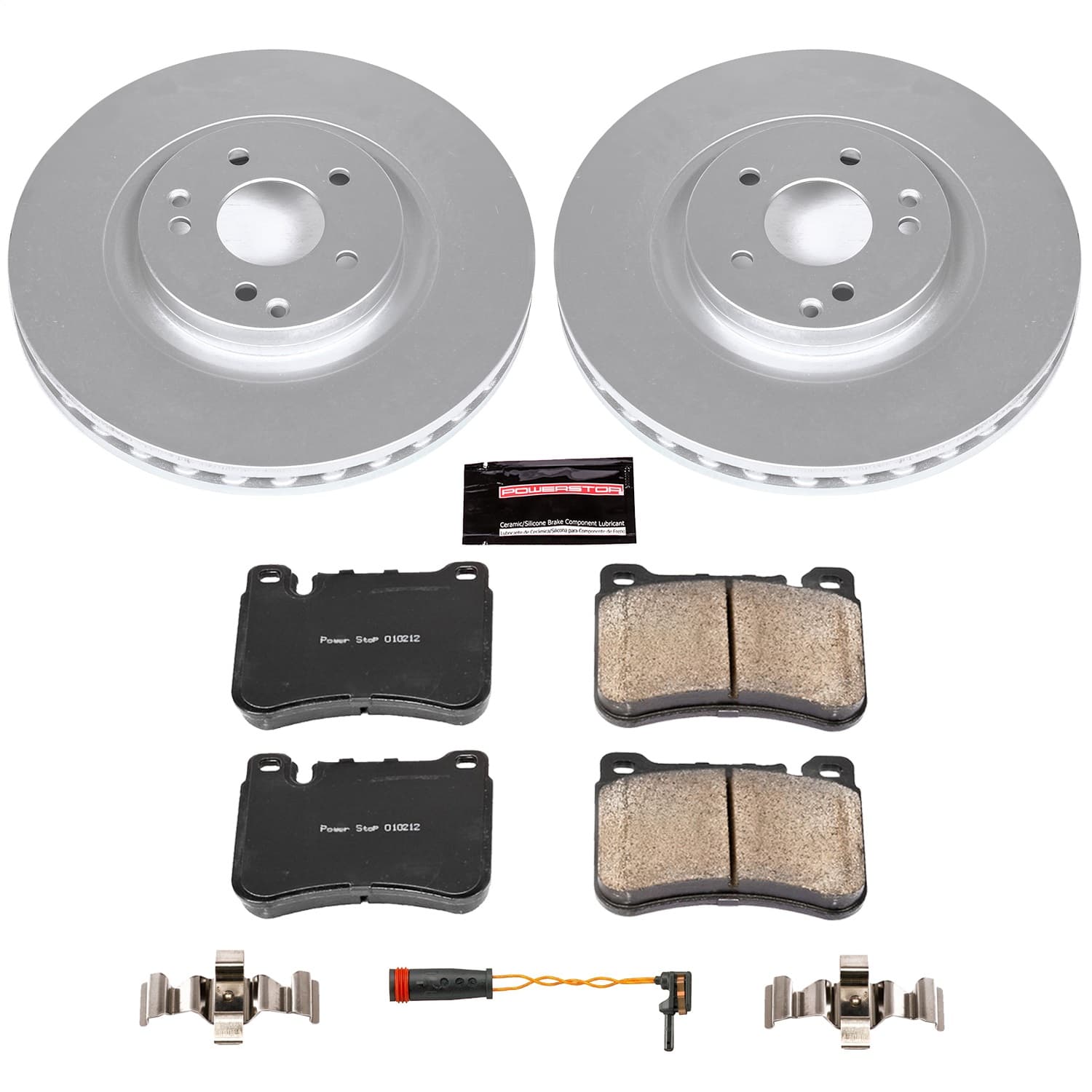 Power Stop - CRK6713 - Front - Disc Brake Pad and Rotor Kit image 1