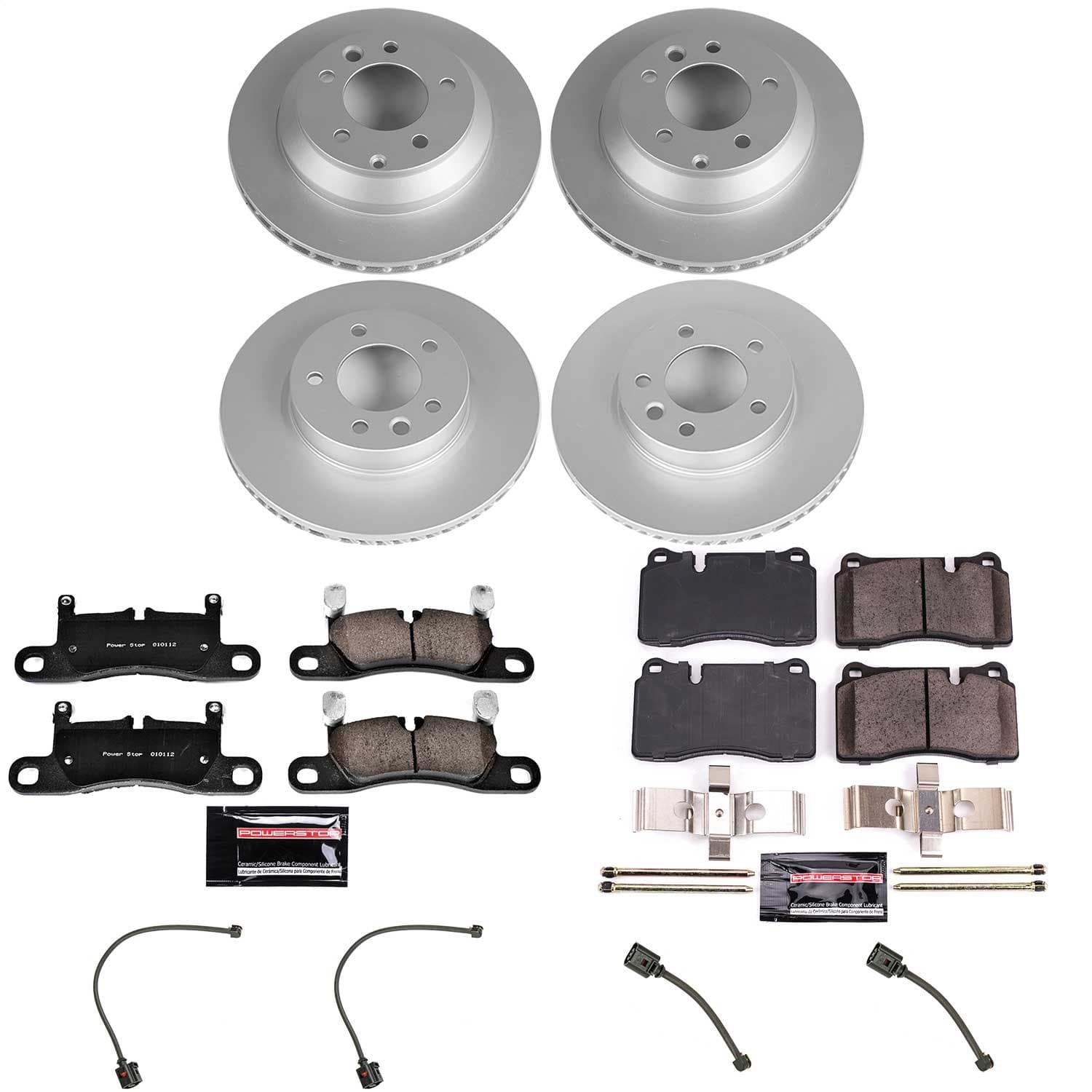 Power Stop - CRK6724 - Front and Rear - Disc Brake Pad and Rotor Kit image 1