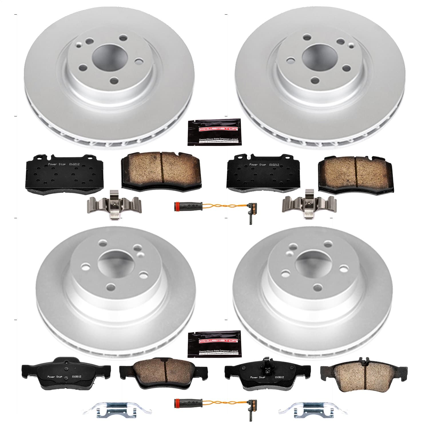 Power Stop - CRK6753 - Front and Rear - Disc Brake Pad and Rotor Kit image 1