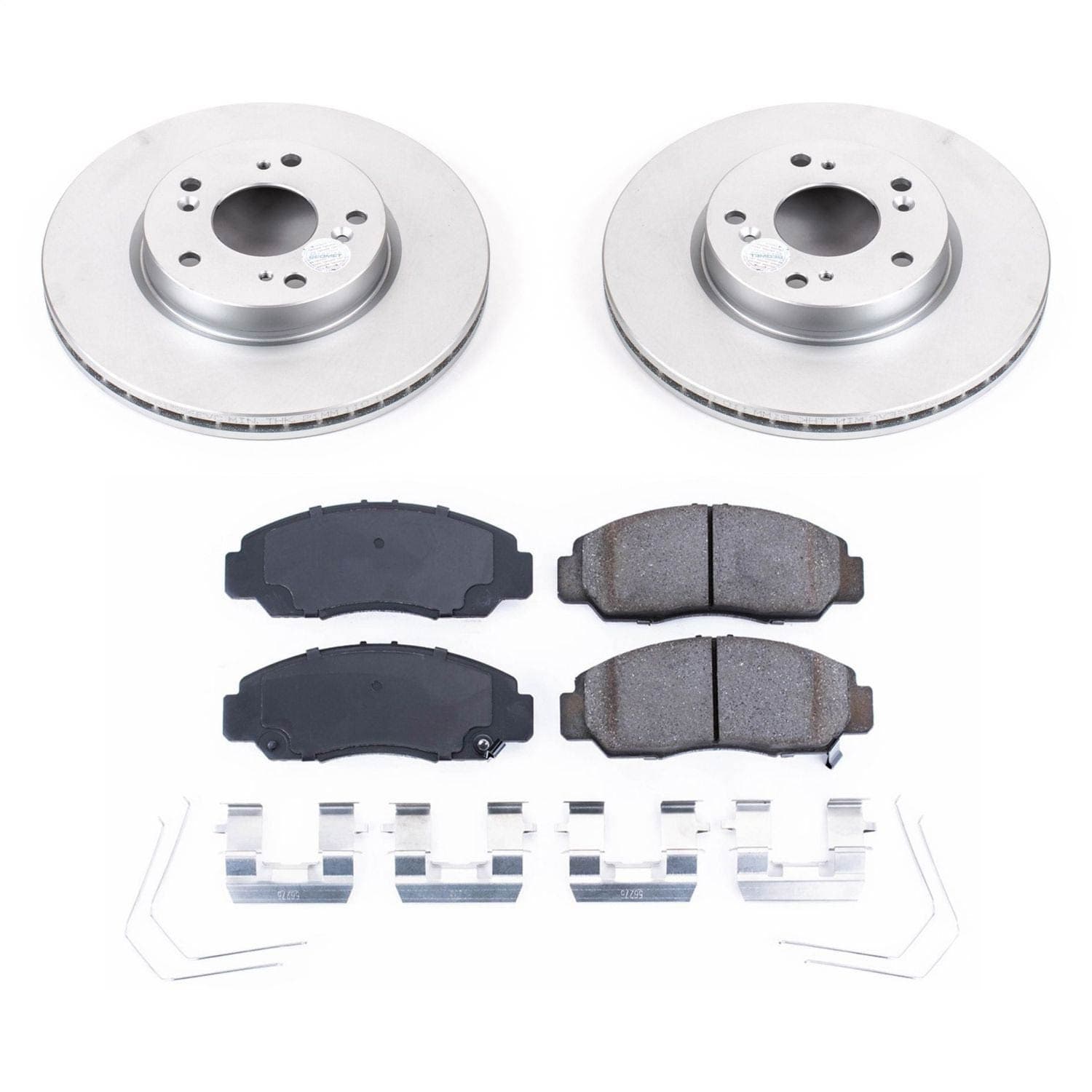 Power Stop - CRK6766 - Front - Disc Brake Pad and Rotor Kit image 1