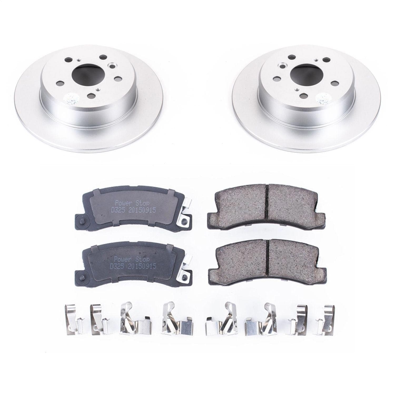 Power Stop - CRK6784 - Rear - Disc Brake Pad and Rotor Kit image 1