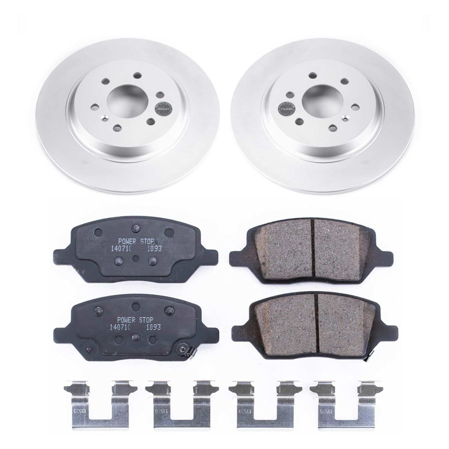 Power Stop - CRK6800 - Rear - Disc Brake Pad and Rotor Kit image 1