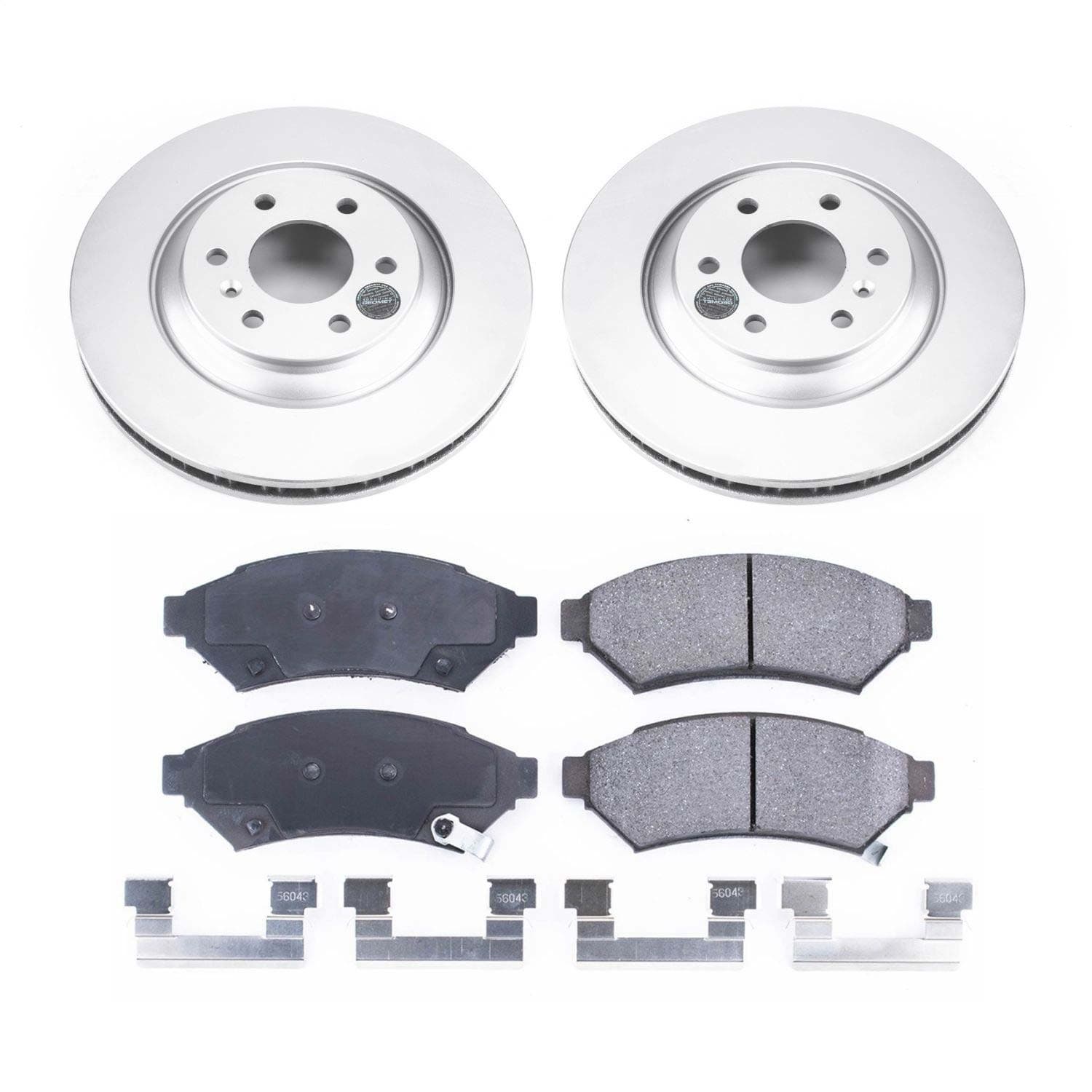 Power Stop - CRK6802 - Front - Disc Brake Pad and Rotor Kit image 1