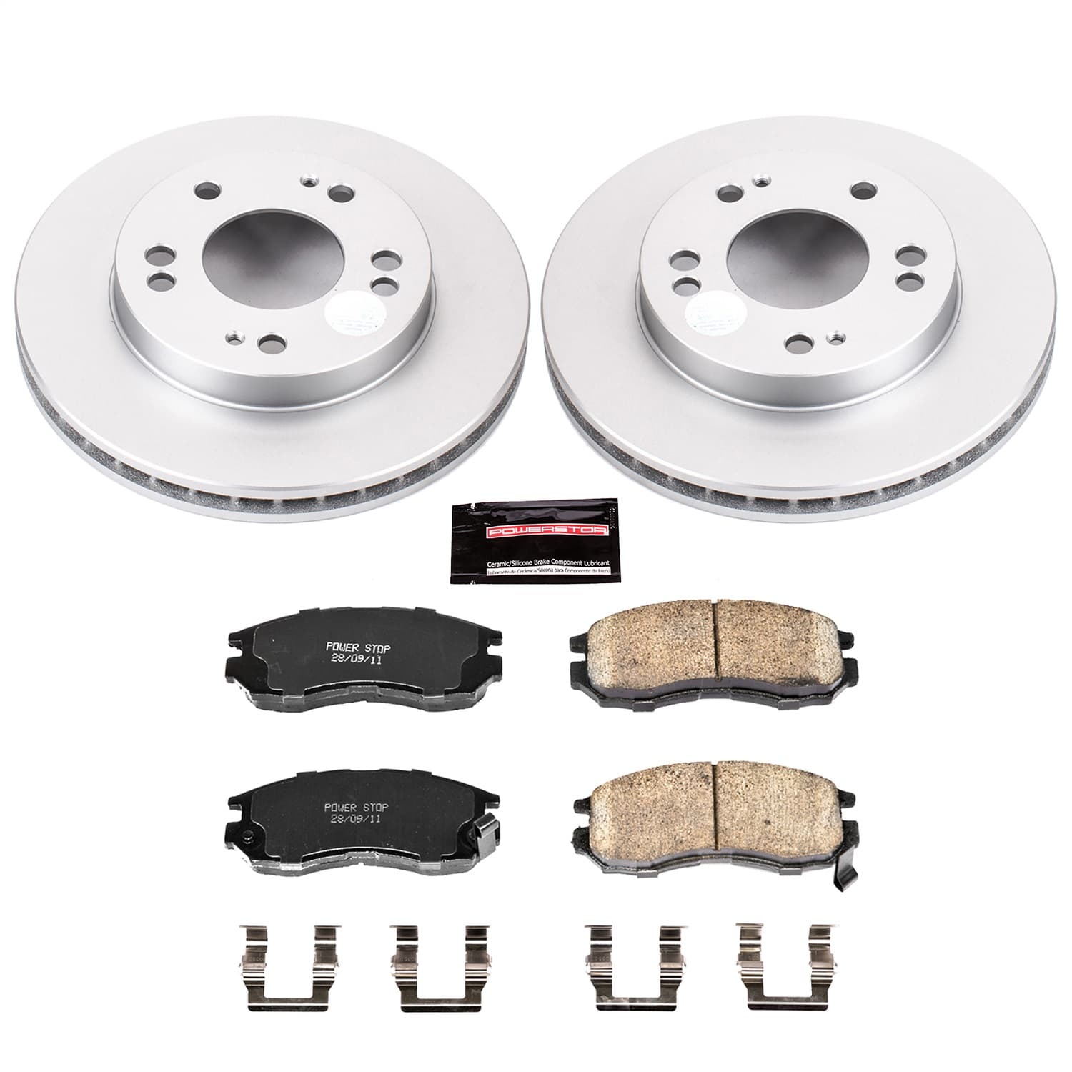 Power Stop - CRK681 - Front - Disc Brake Pad and Rotor Kit image 1