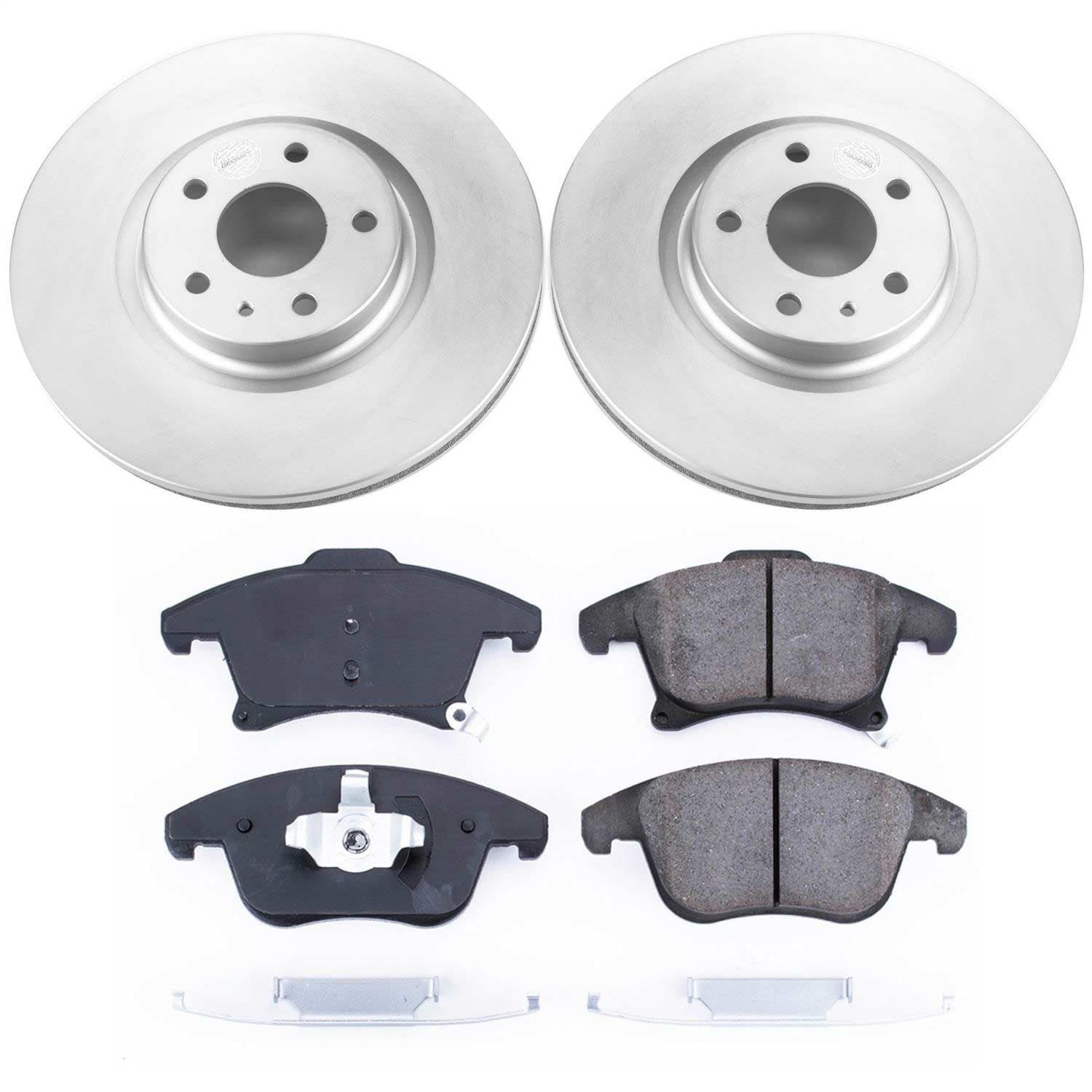Power Stop - CRK6816 - Front - Disc Brake Pad and Rotor Kit image 1