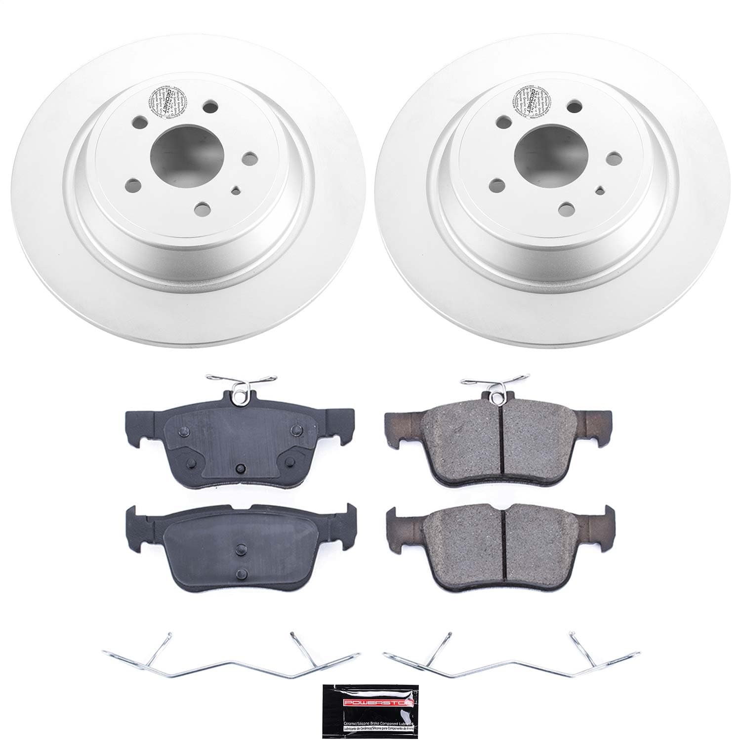 Power Stop - CRK6817 - Rear - Disc Brake Pad and Rotor Kit image 1