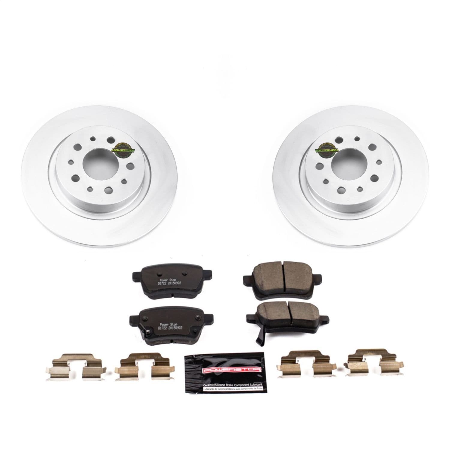 Power Stop - CRK6838 - Rear - Disc Brake Pad and Rotor Kit image 1