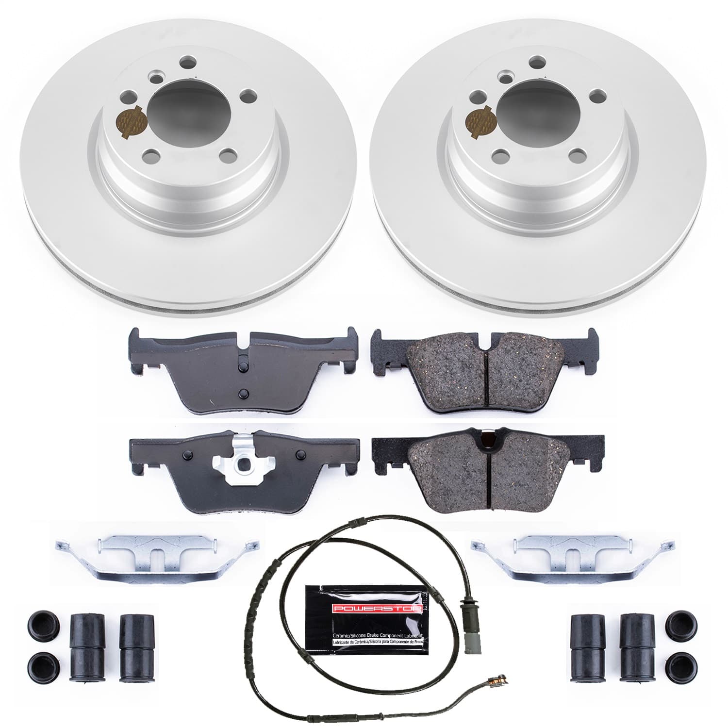 Power Stop - CRK6852 - Rear - Disc Brake Pad and Rotor Kit image 1