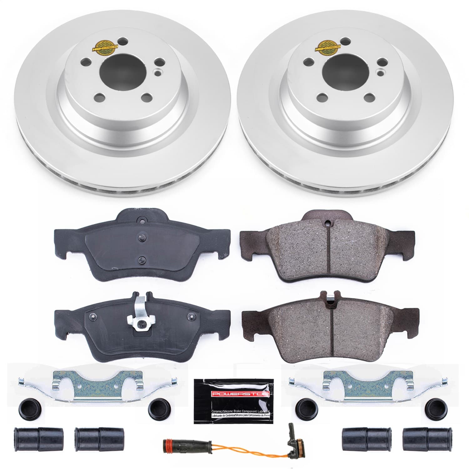 Power Stop - CRK6881 - Rear - Disc Brake Pad and Rotor Kit image 1