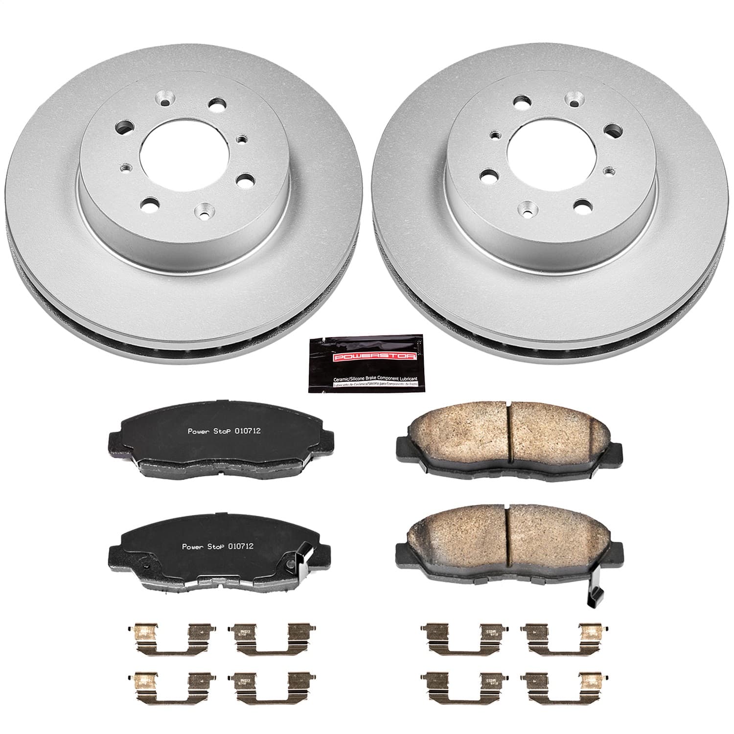 Power Stop - CRK690 - Front - Disc Brake Pad and Rotor Kit image 1