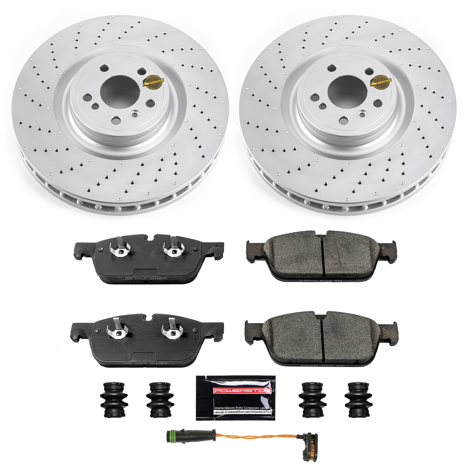 Power Stop - CRK6900 - Front - Disc Brake Pad and Rotor Kit image 1
