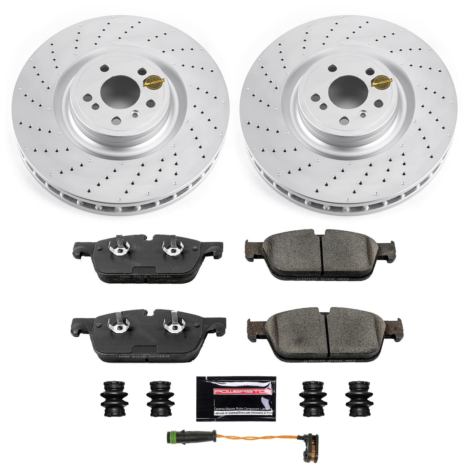 Power Stop - CRK6901 - Front - Disc Brake Pad and Rotor Kit image 1