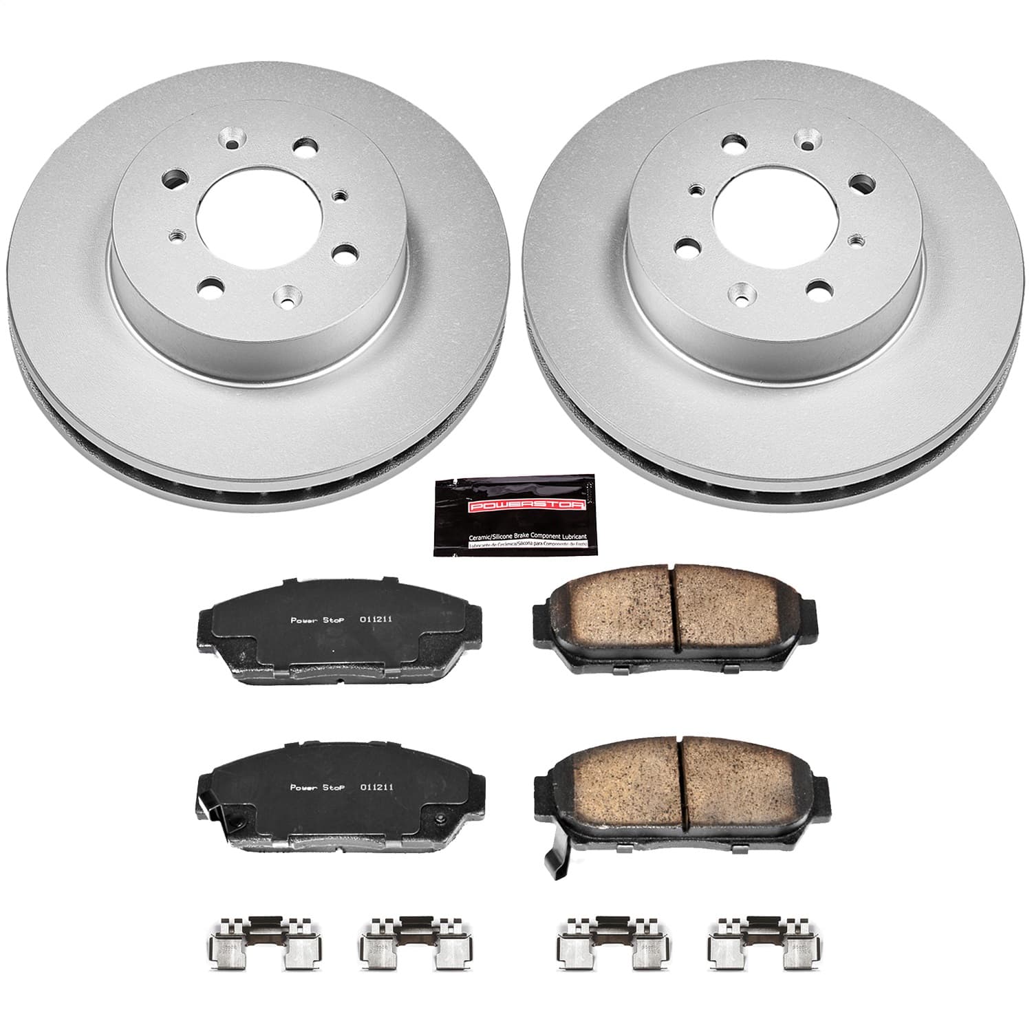 Power Stop - CRK692 - Front - Disc Brake Pad and Rotor Kit image 1