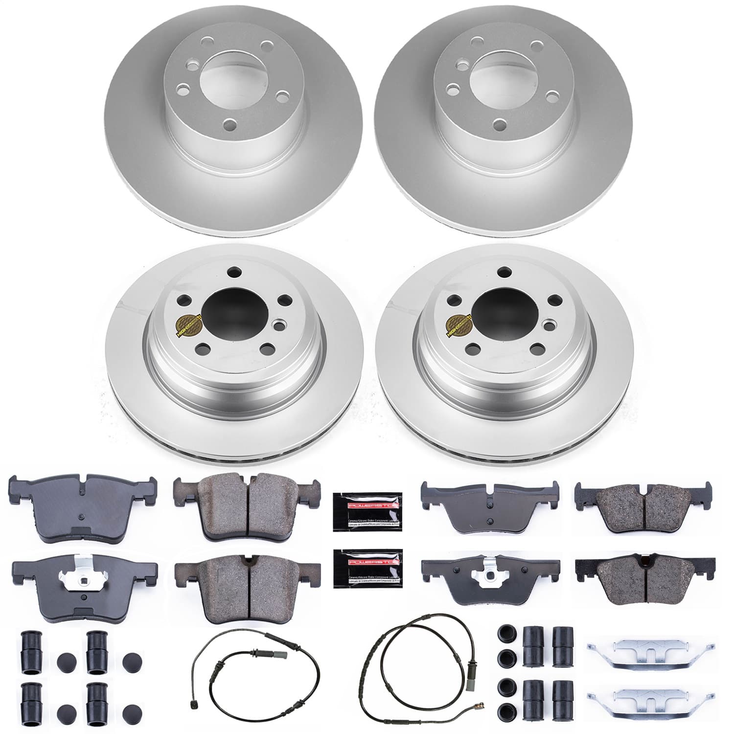 Power Stop - CRK6925 - Front and Rear - Disc Brake Pad and Rotor Kit image 1