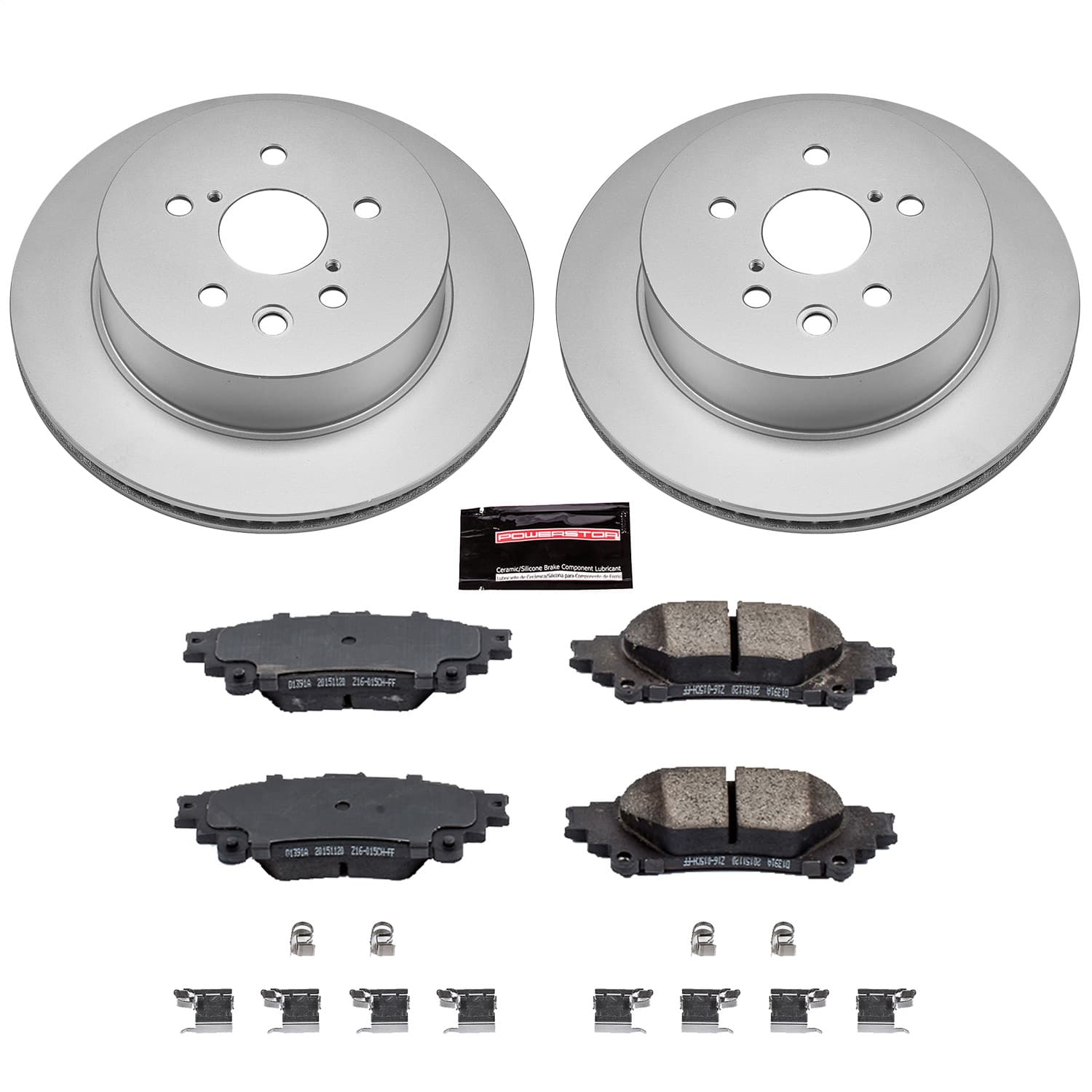 Power Stop - CRK6928 - Rear - Disc Brake Pad and Rotor Kit image 1