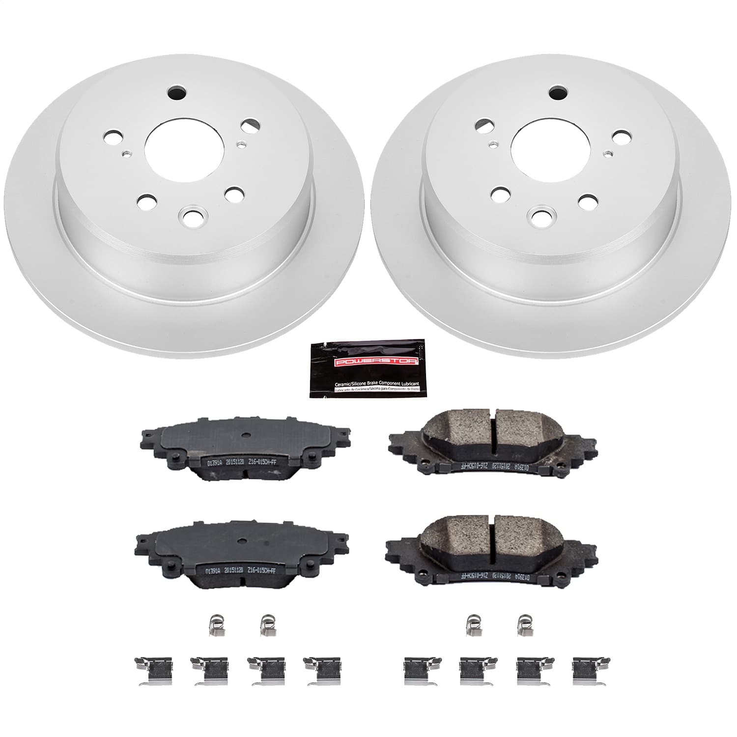 Power Stop - CRK6930 - Rear - Disc Brake Pad and Rotor Kit image 1