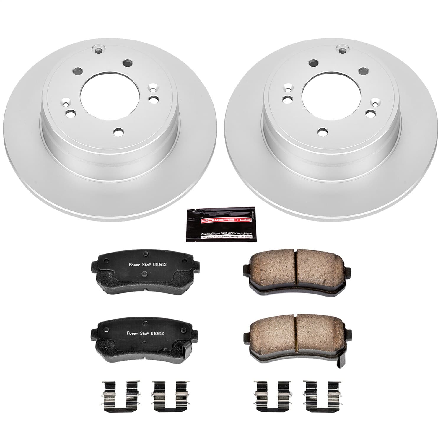 Power Stop - CRK6936 - Rear - Disc Brake Pad and Rotor Kit image 1