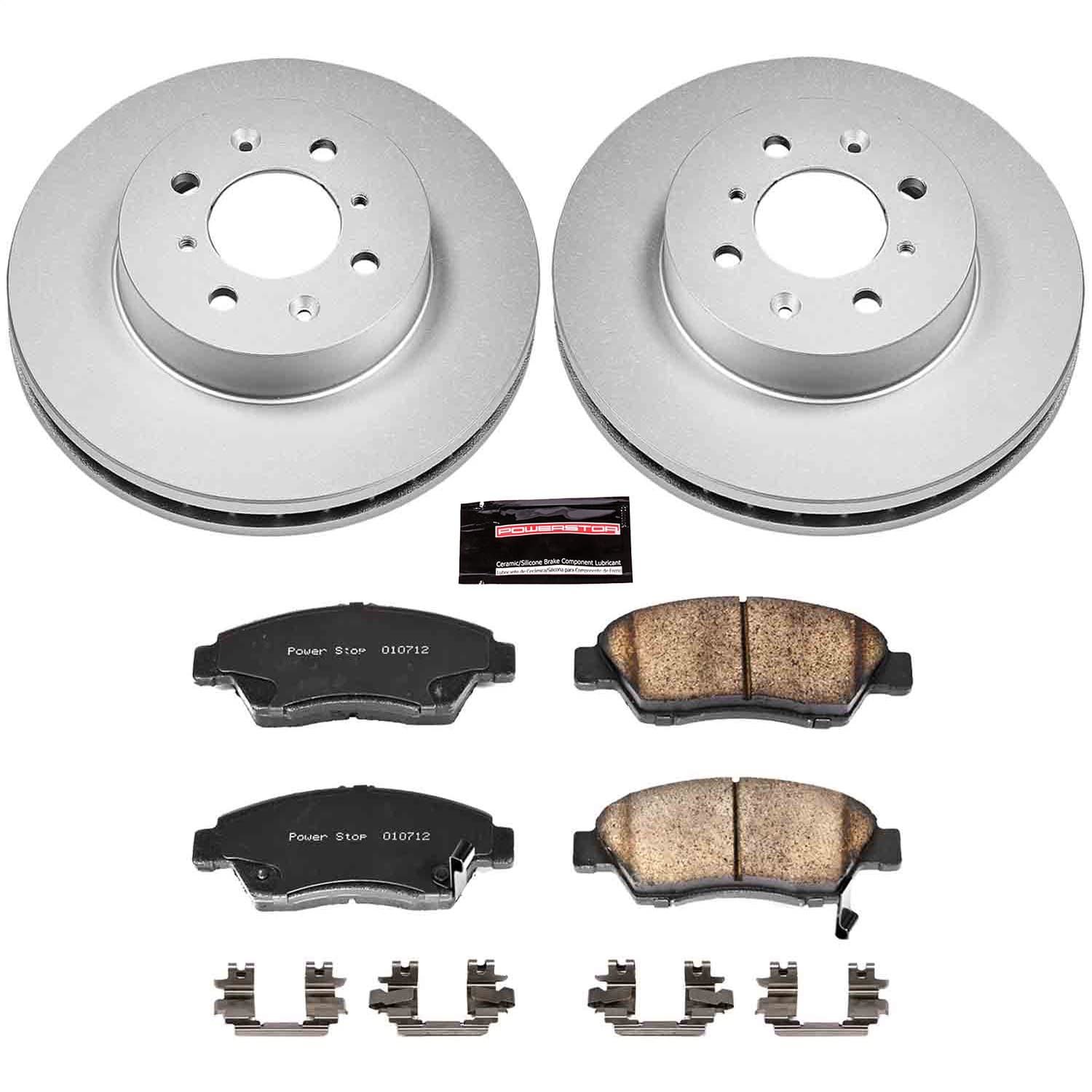 Power Stop - CRK694 - Front - Disc Brake Pad and Rotor Kit image 1