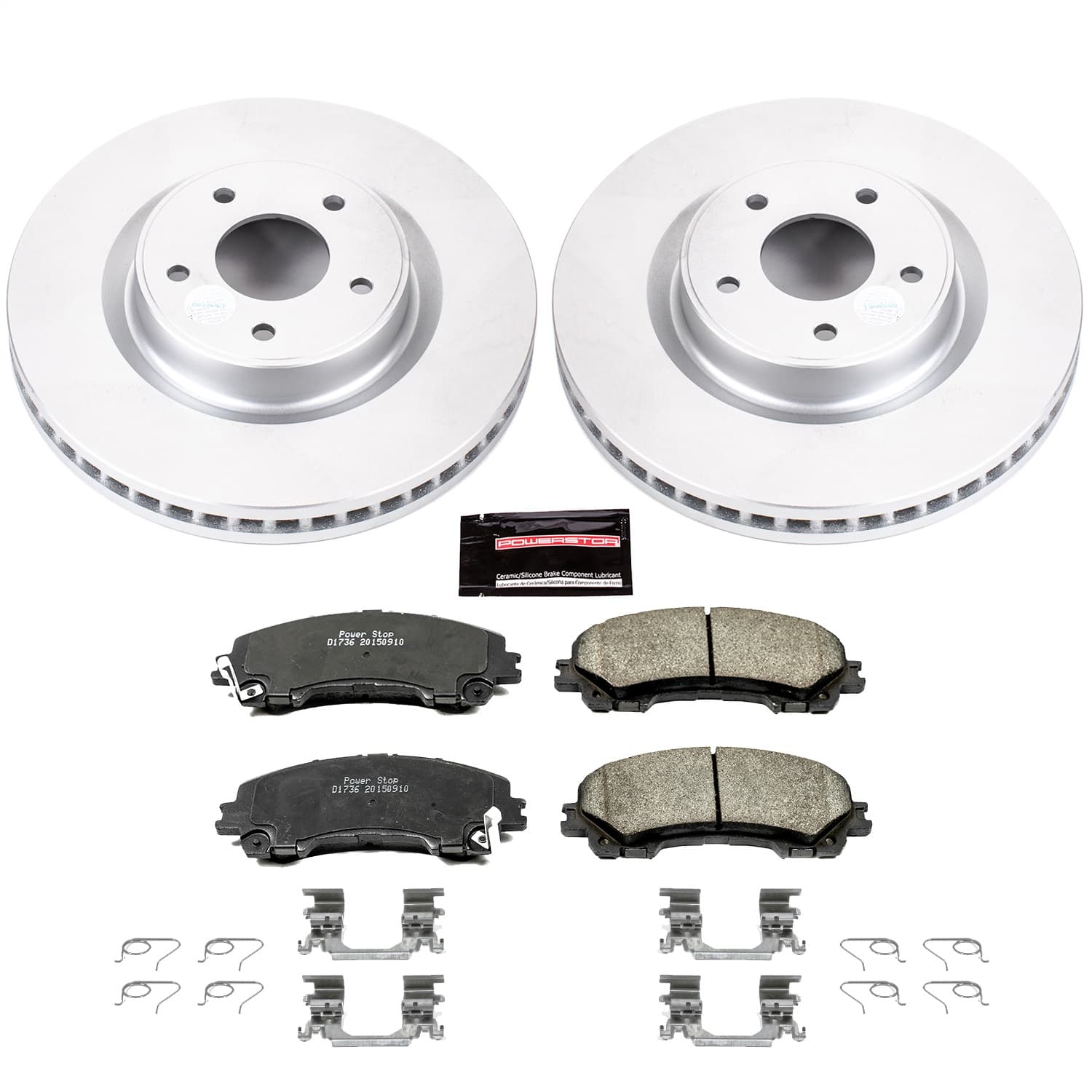 Power Stop - CRK6944 - Front - Disc Brake Pad and Rotor Kit image 1