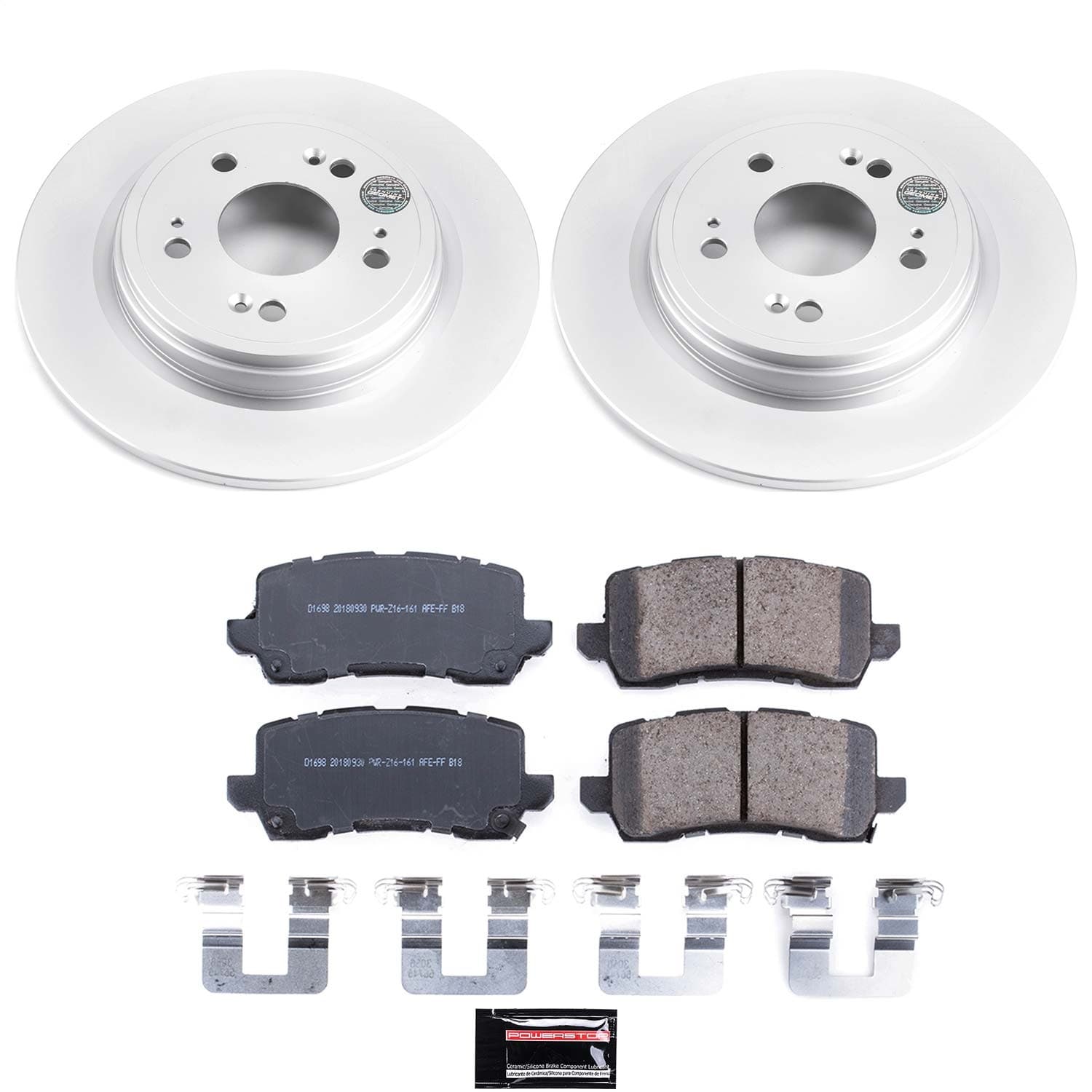 Power Stop - CRK6952 - Rear - Disc Brake Pad and Rotor Kit image 1