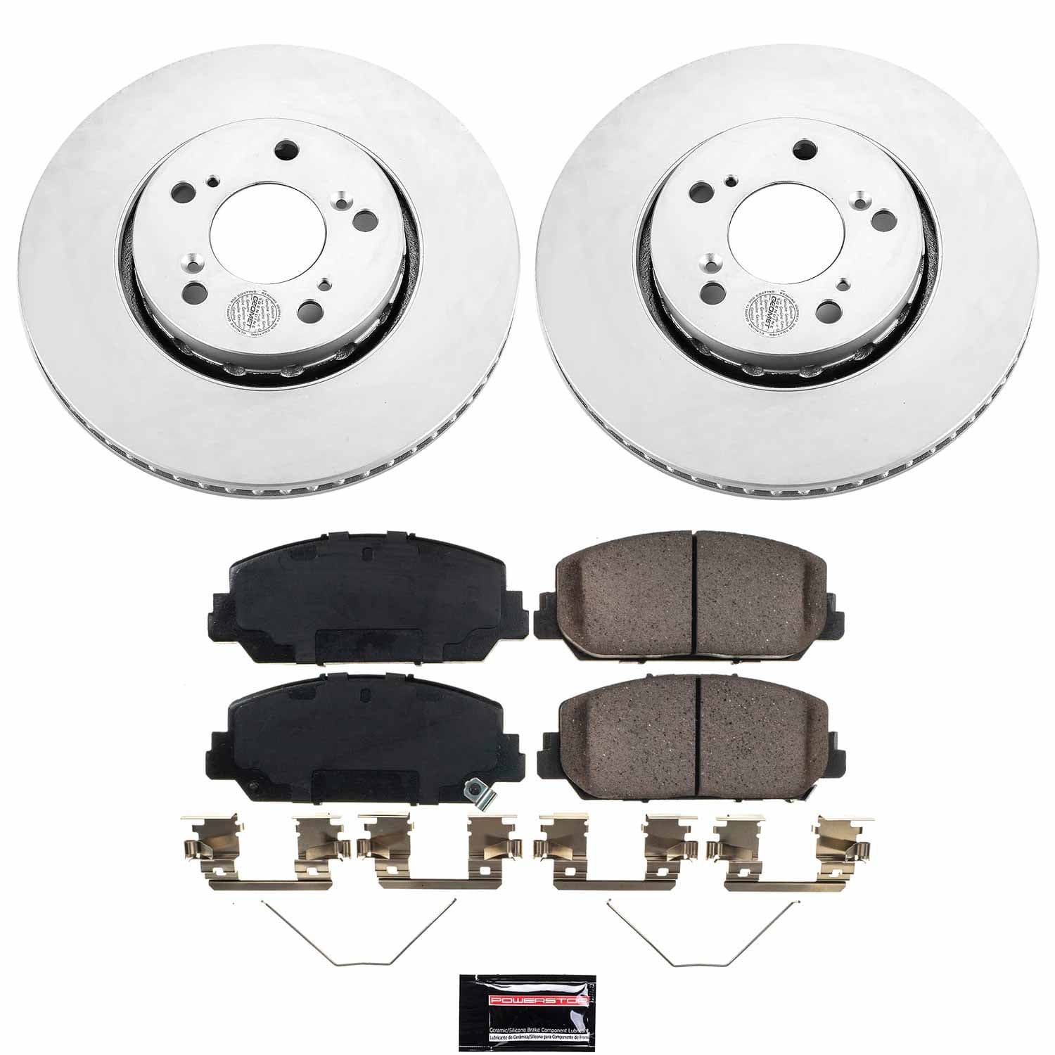 Power Stop - CRK6955 - Front - Disc Brake Pad and Rotor Kit image 1