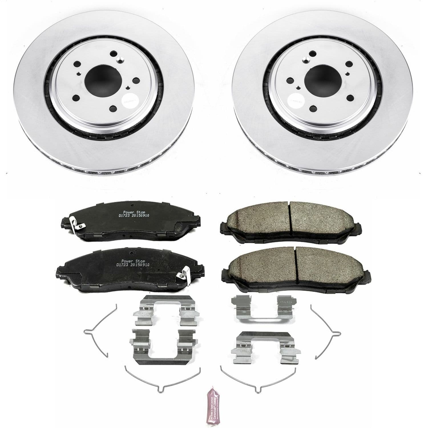 Power Stop - CRK6957 - Front - Disc Brake Pad and Rotor Kit image 1
