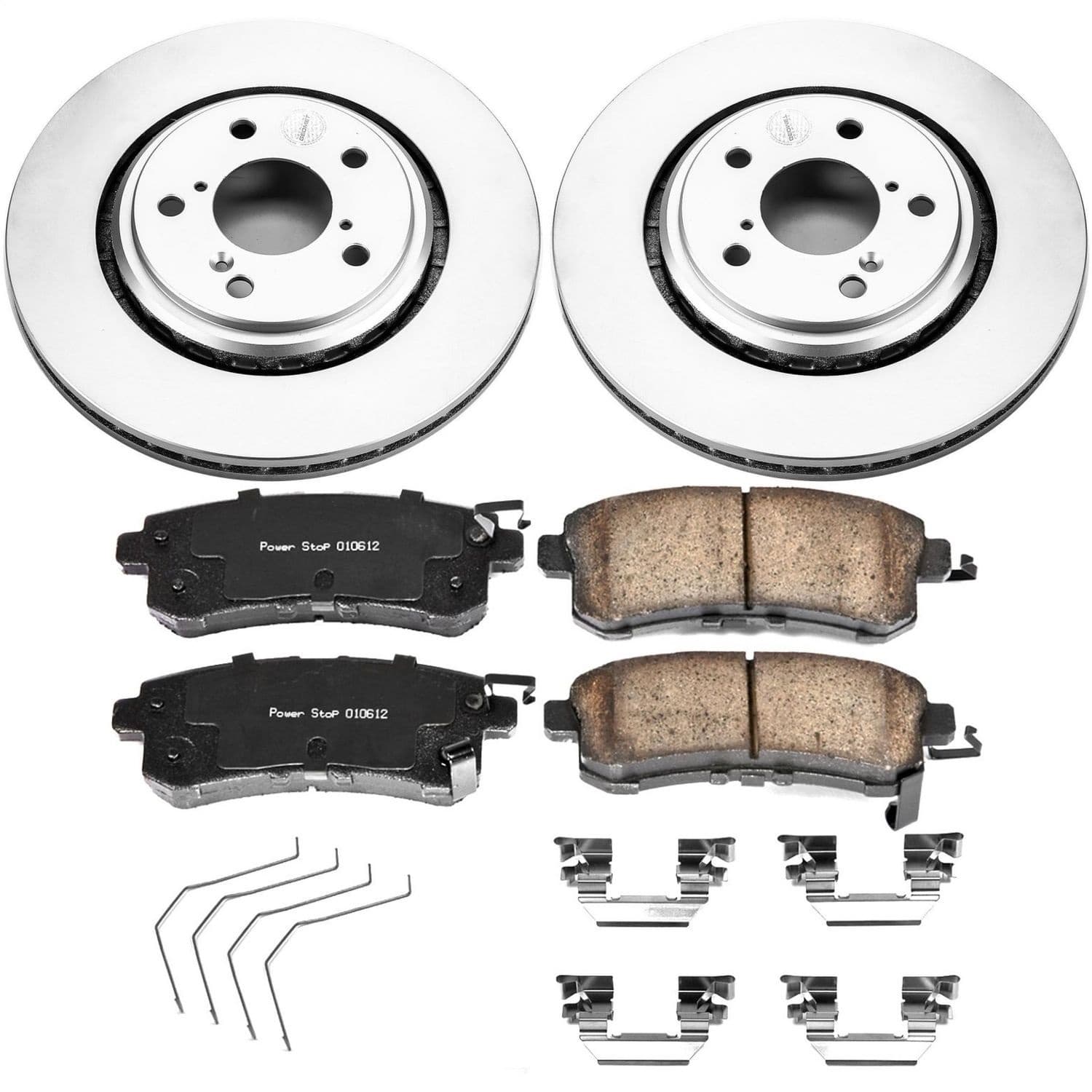 Power Stop - CRK6959 - Front - Disc Brake Pad and Rotor Kit image 1