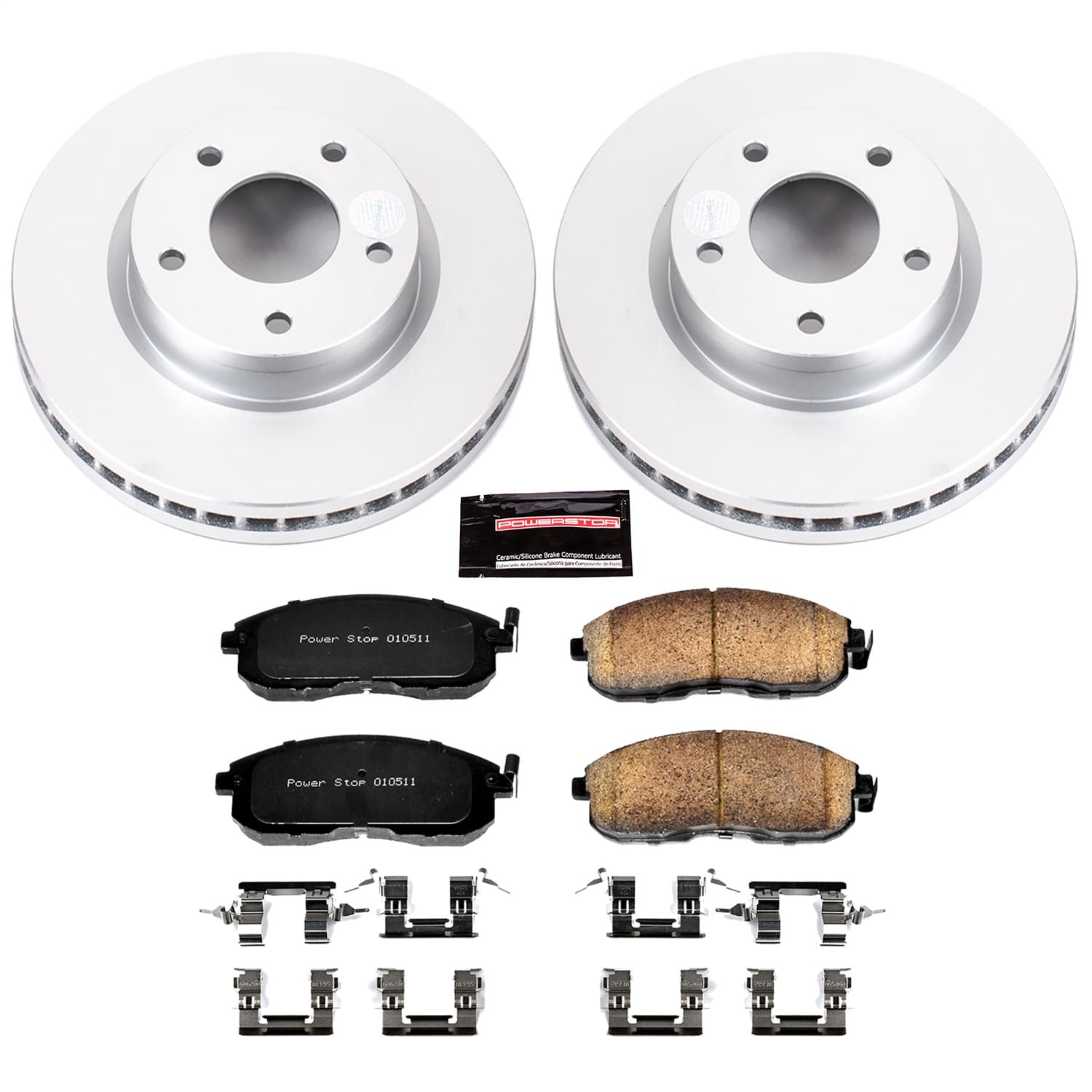 Power Stop - CRK6961 - Front - Disc Brake Pad and Rotor Kit image 1
