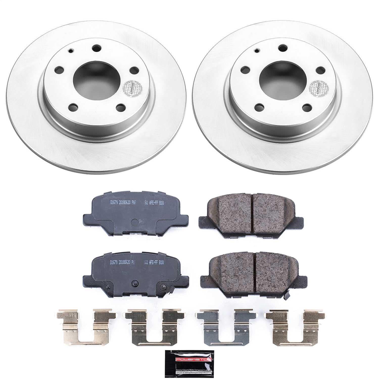 Power Stop - CRK6962 - Rear - Disc Brake Pad and Rotor Kit image 1